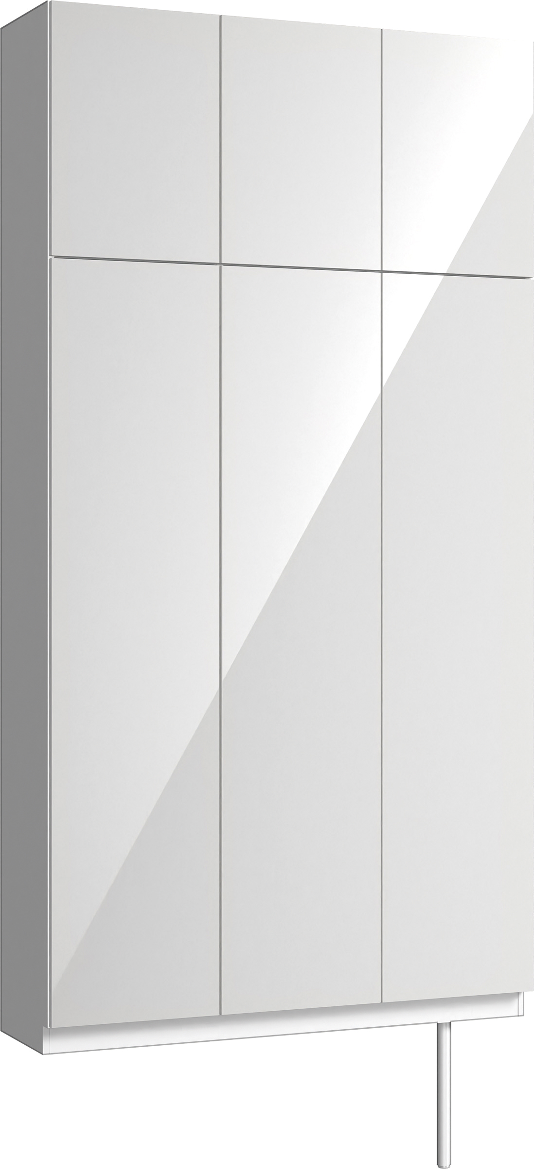 玄関収納　イエリア　開き戸ユニット　フラット　Ｓ３０　トールＰＬＡＮ　シューズ収納　パネル扉　１２００幅　〈ルミホワイト柄〉　ハンドルレス