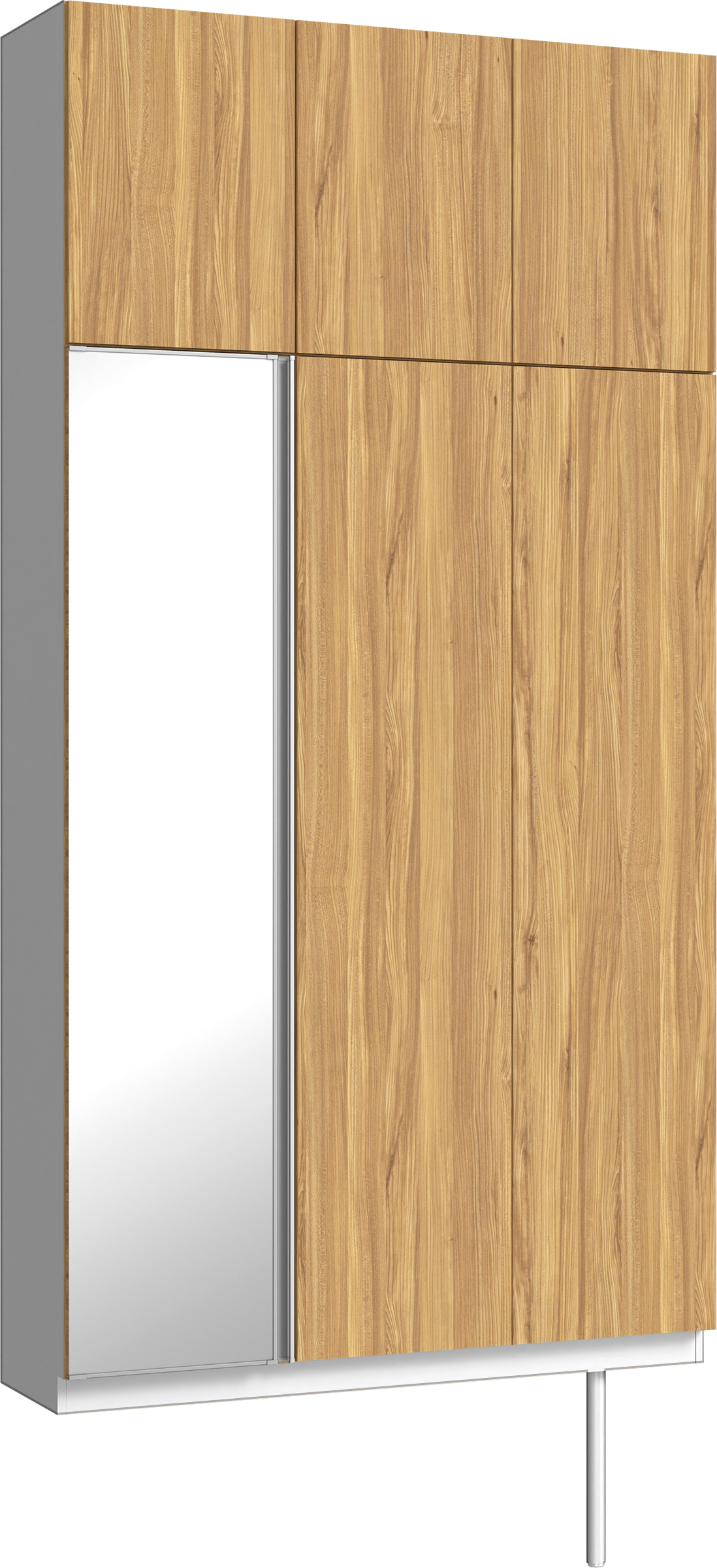 玄関収納　イエリア　開き戸ユニット　フラット　Ｓ３５　トールＰＬＡＮ　シューズ収納　ミラー扉　１２００幅　〈シナモンブラウン柄〉　ハンドルレス