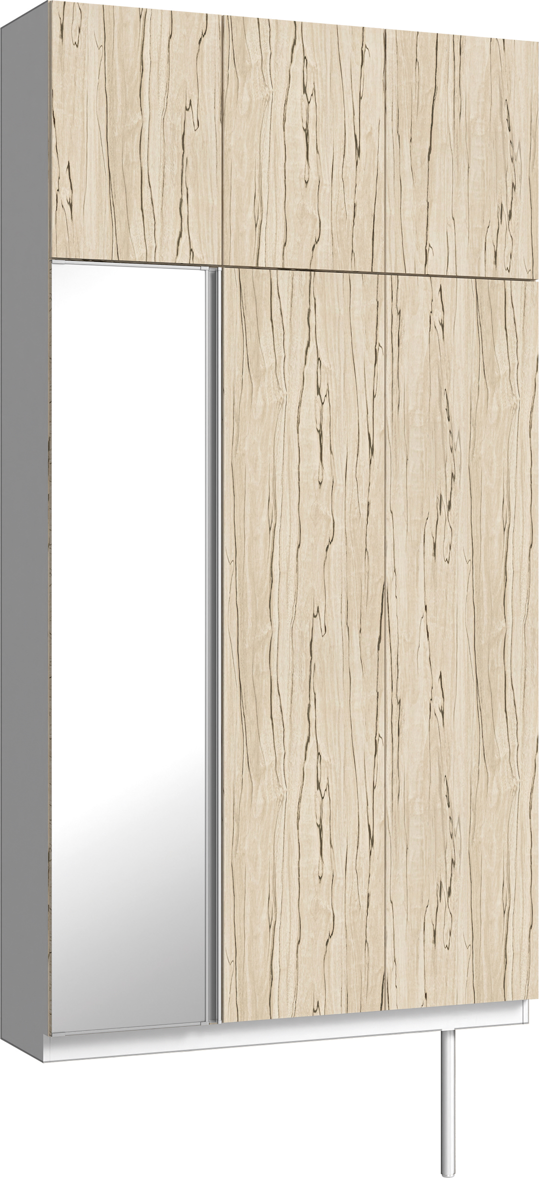 玄関収納　イエリア　開き戸ユニット　フラット　Ｓ３５　トールＰＬＡＮ　シューズ収納　ミラー扉　１２００幅　〈スロウベージュ柄〉　ハンドルレス