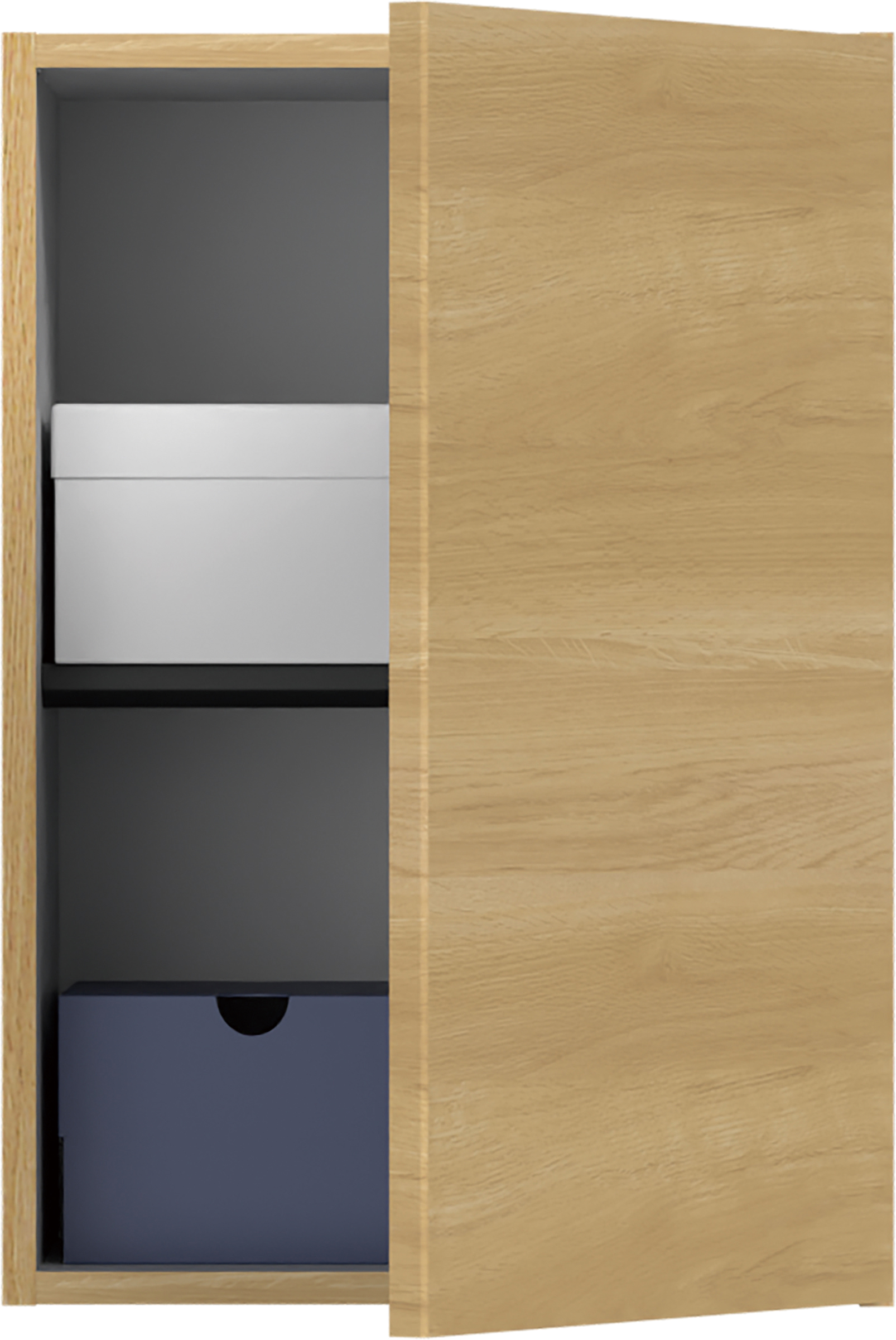 玄関収納　イエリア　開き戸ユニット　プラン用ユニットセット　フラット横木目　天袋　４００幅　５７０高　〈ライトオーカー柄〉　ハンドルレス用