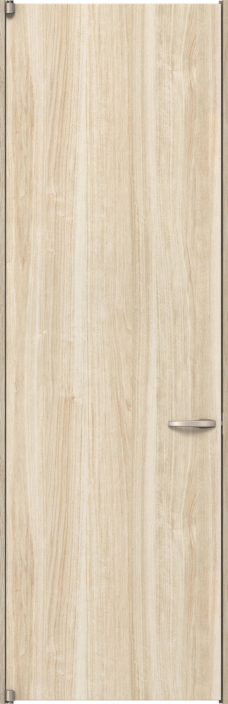 リビングドア　イエリア　二方枠ドア　扉セット　００デザイン　７８０幅　２４００高　〈コットンベージュ柄〉　左開き　空錠　ピボット丁番