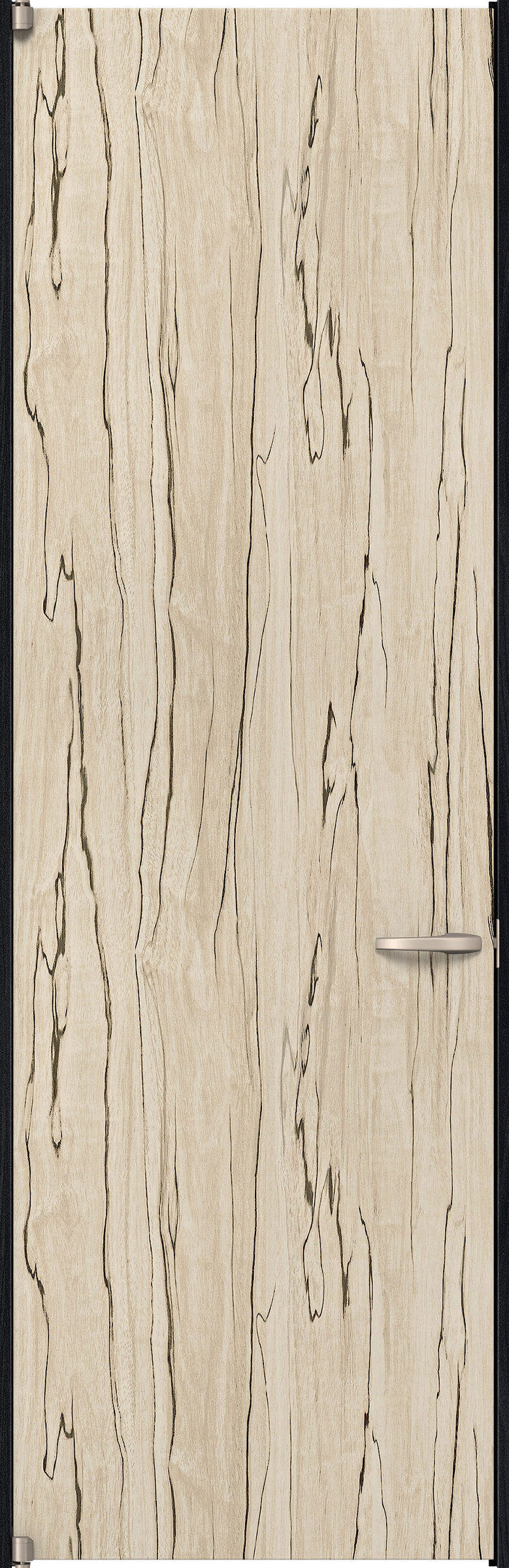 リビングドア　イエリア　二方枠ドア　扉セット　００デザイン　７３５幅　２４００高　〈スロウベージュ柄〉　左開き　空錠　ピボット丁番