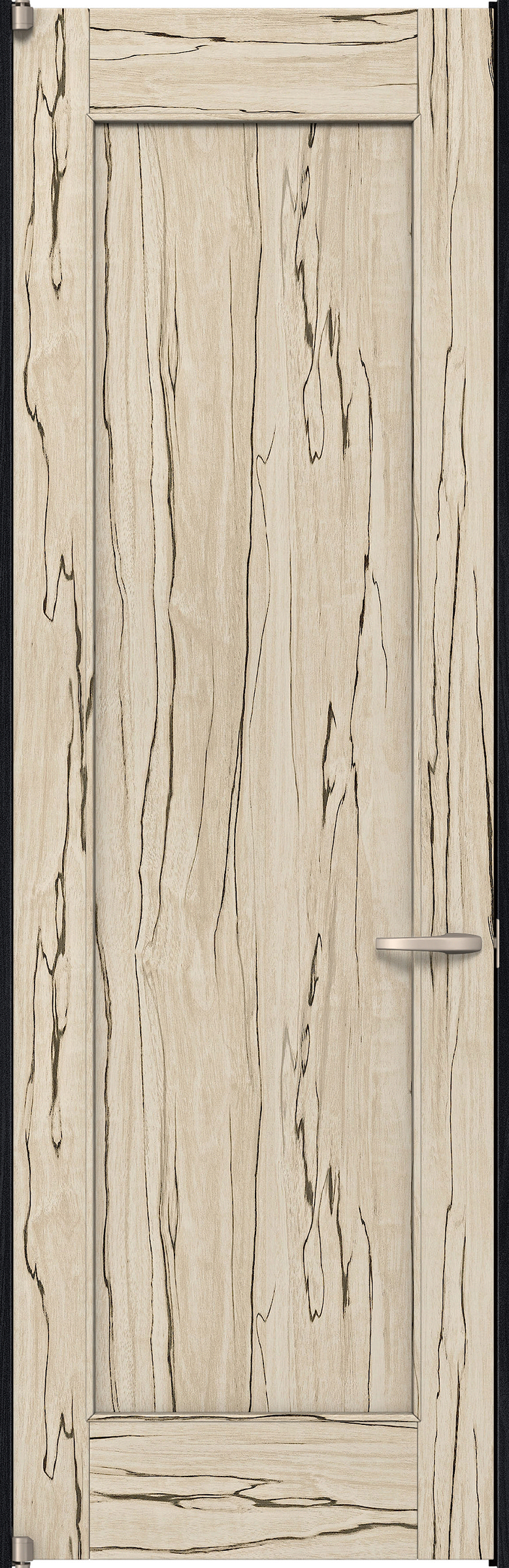 リビングドア　イエリア　二方枠ドア　扉セット　０１デザイン　７５５幅　２４００高　〈スロウベージュ柄〉　左開き　空錠　ピボット丁番