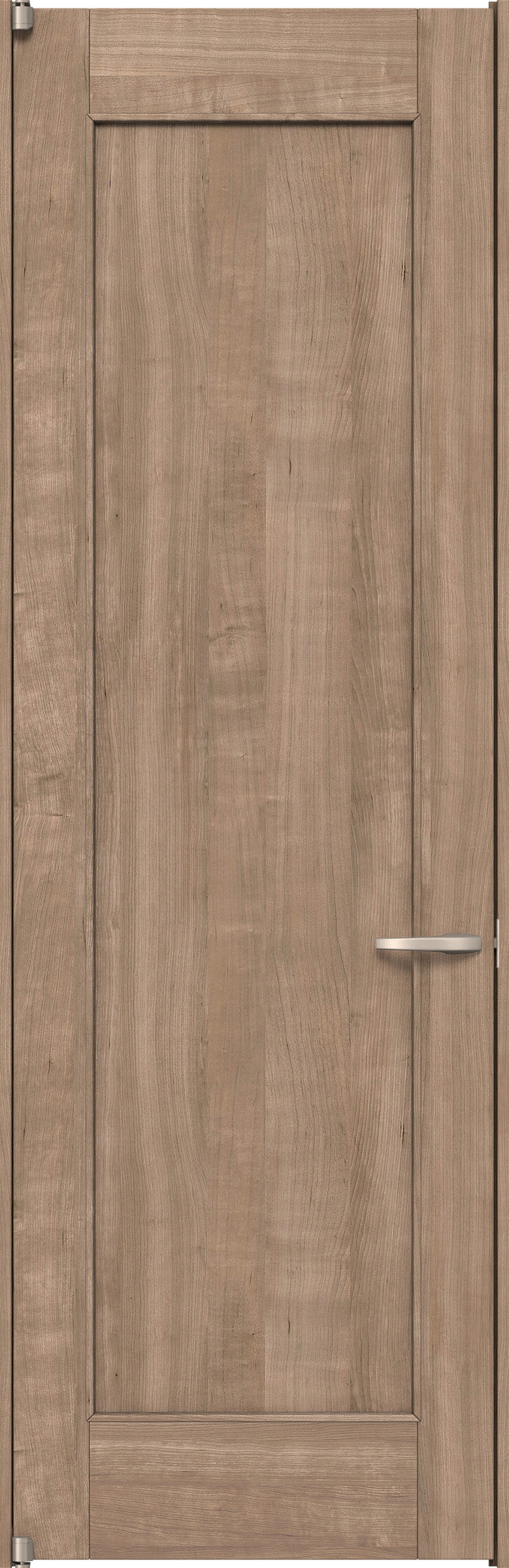 リビングドア　イエリア　二方枠ドア　扉セット　０１デザイン　８５０幅　２４００高　〈トープグレー柄〉　左開き　空錠　ピボット丁番