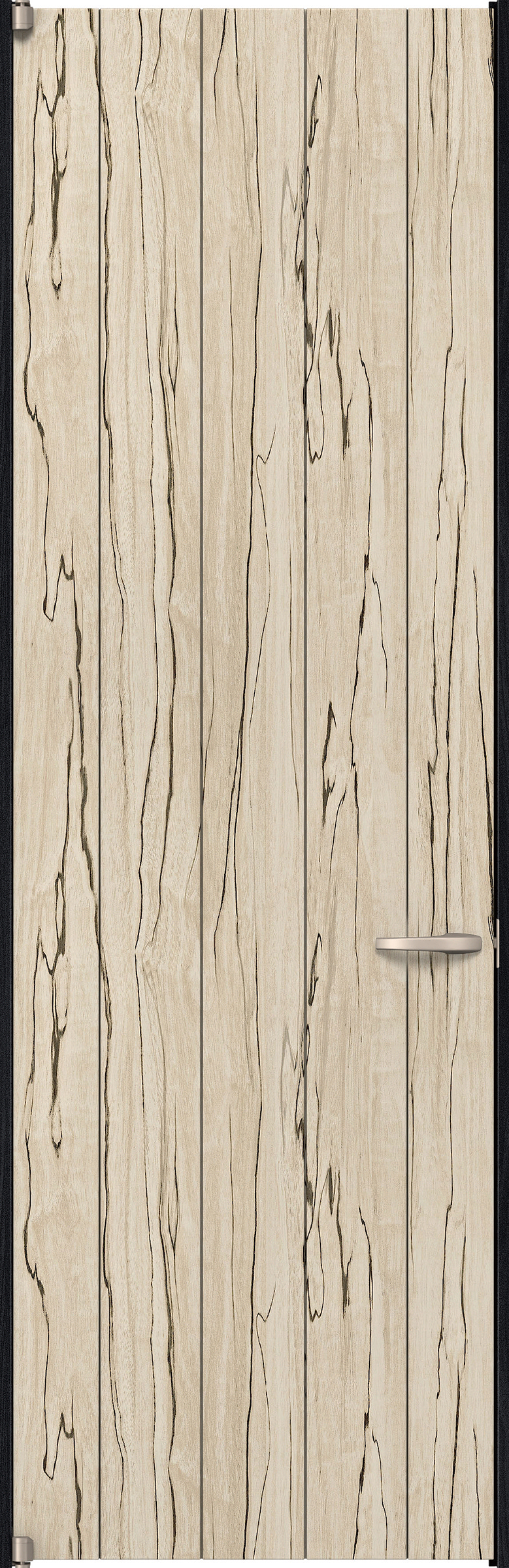 リビングドア　イエリア　二方枠ドア　扉セット　０Ｓデザイン　７５５幅　２４００高　〈スロウベージュ柄〉　左開き　空錠　ピボット丁番