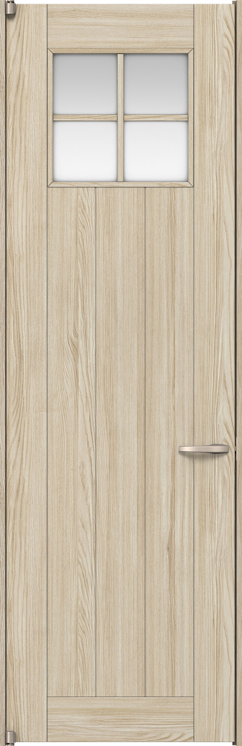 リビングドア　イエリア　二方枠ドア　扉セット　１Ｓデザイン　７８０幅　２４００高　〈ソフトグレージュ柄〉　左開き　空錠　ピボット丁番