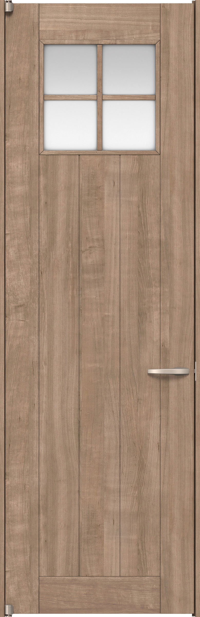 リビングドア　イエリア　二方枠ドア　扉セット　１Ｓデザイン　７８０幅　２４００高　〈トープグレー柄〉　左開き　空錠　ピボット丁番