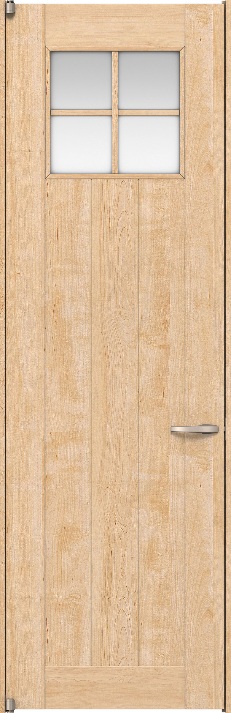 リビングドア　イエリア　二方枠ドア　扉セット　１Ｓデザイン　７８０幅　２４００高　〈ミルベージュ柄〉　左開き　空錠　ピボット丁番