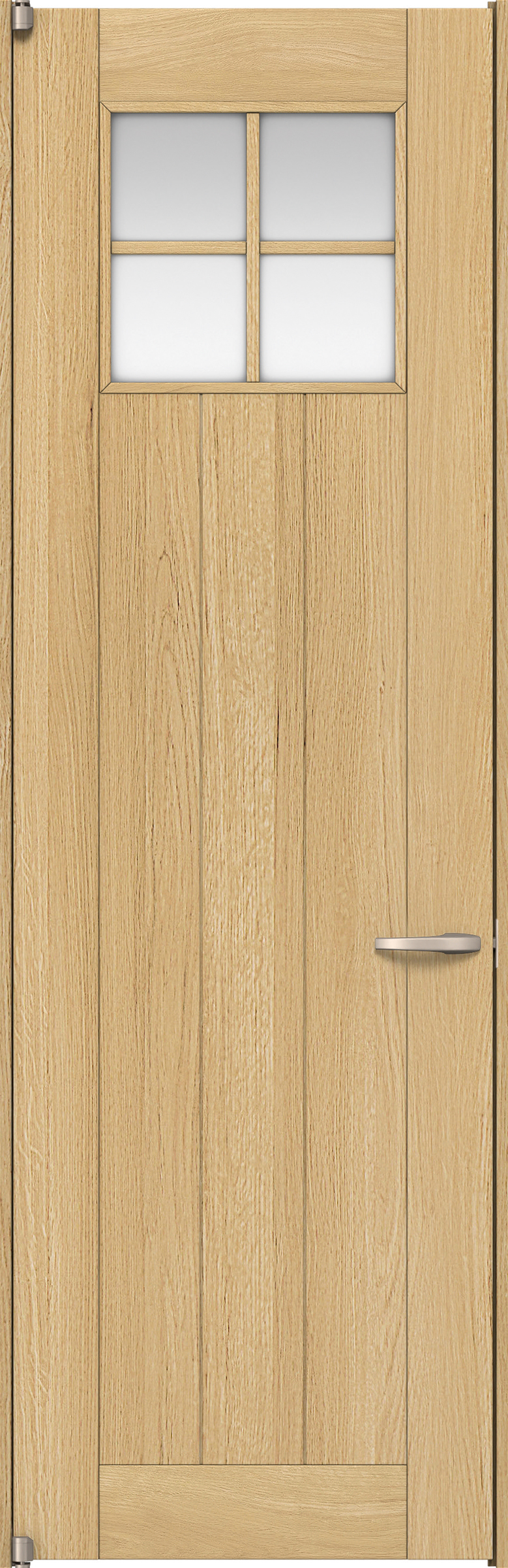 リビングドア　イエリア　二方枠ドア　扉セット　１Ｓデザイン　７８０幅　２４００高　〈ライトオーカー柄〉　左開き　空錠　ピボット丁番