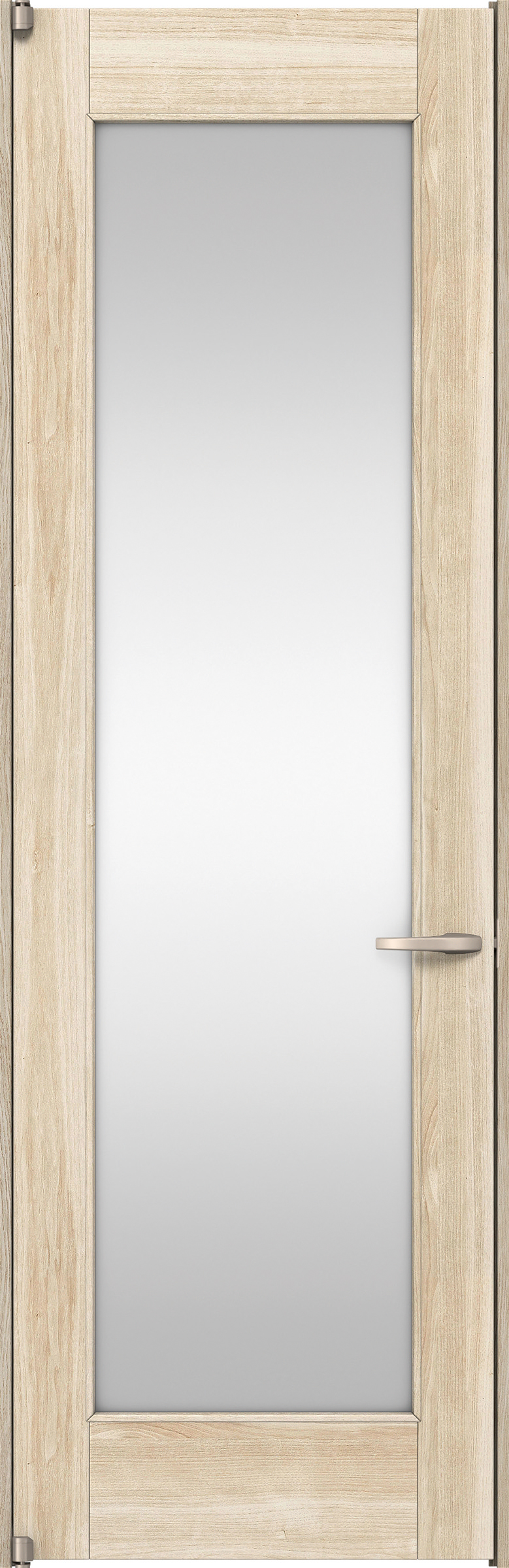 リビングドア　イエリア　二方枠ドア　扉セット　２１デザイン　８５０幅　２４００高　〈コットンベージュ柄〉　左開き　空錠　ピボット丁番