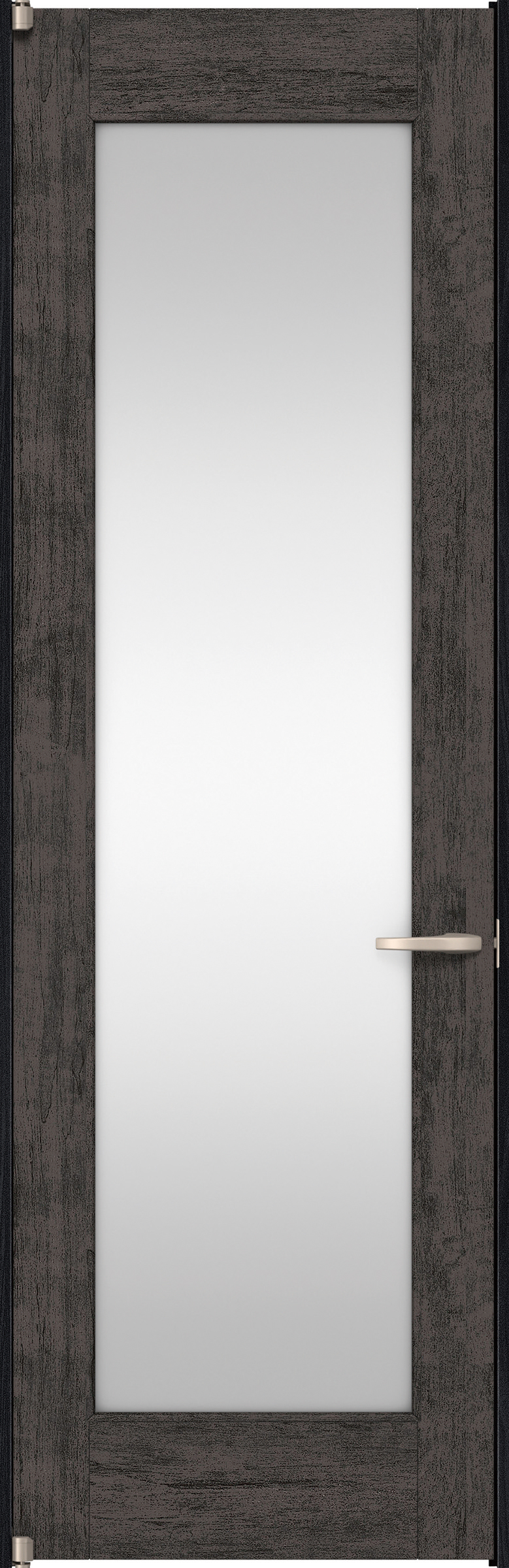 リビングドア　イエリア　二方枠ドア　扉セット　２１デザイン　８５０幅　２４００高　〈ドライブラック柄〉　左開き　空錠　ピボット丁番