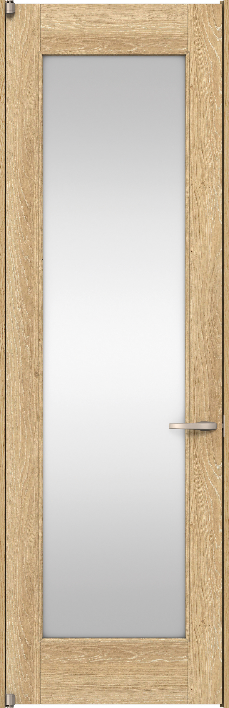 リビングドア　イエリア　二方枠ドア　扉セット　２１デザイン　８５０幅　２４００高　〈ミルキーオーカー柄〉　左開き　空錠　ピボット丁番