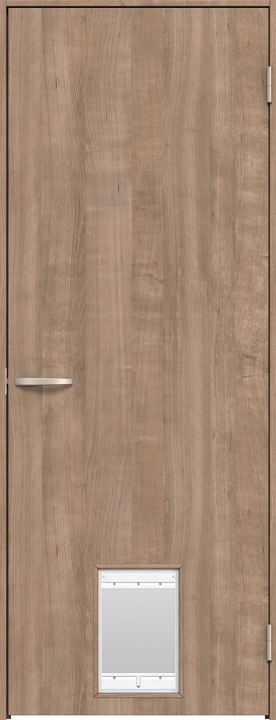 リビングドア　イエリア　機能ドア　ペットドア　扉セット　Ｅ０デザイン　７５５幅　２０００高　〈トープグレー柄〉　右開き　空錠　Ｎスタンダード丁番