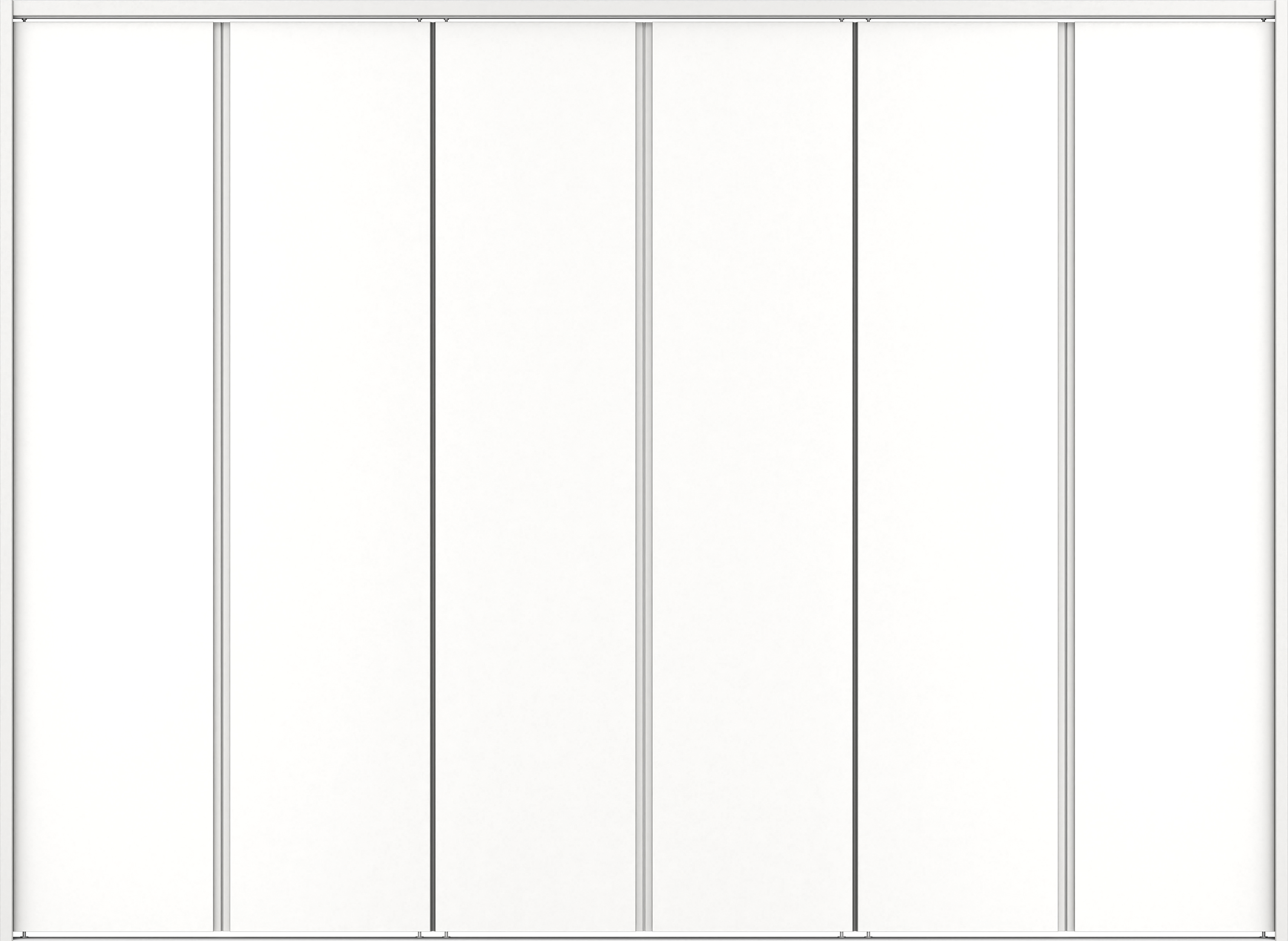 クローク収納　イエリア　折戸ユニット　ハンドルレスタイプ　ウッド扉　下レール付三方枠（固定枠）　セット　２４５０幅（９尺間口）　１７９０高　〈パウダーホワイト柄〉　ハンドルレス