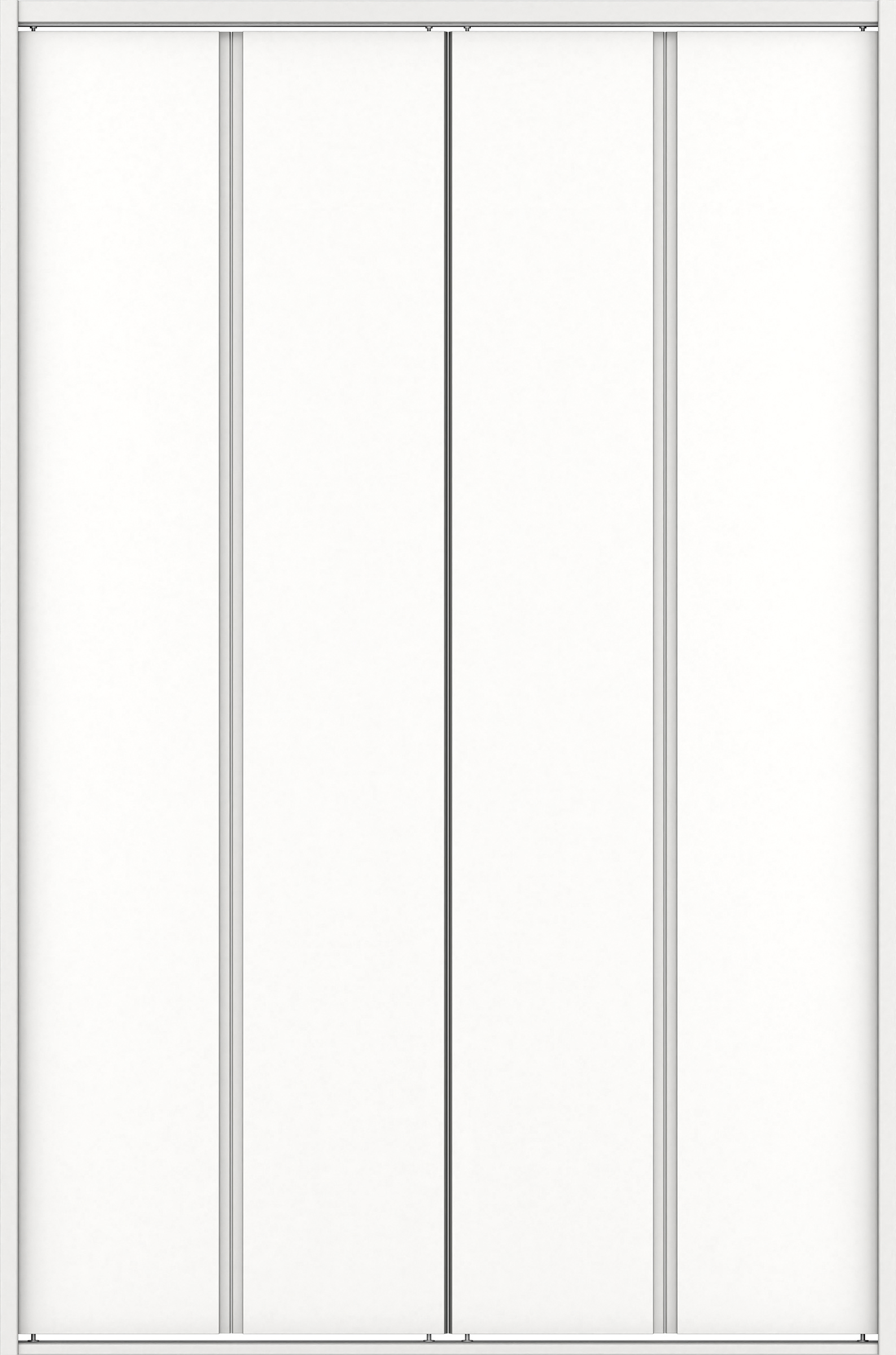 クローク収納　イエリア　折戸ユニット　ハンドルレスタイプ　ウッド扉　四方枠（固定枠）　セット　１１９０幅（４．５尺間口）　１８００高　〈パウダーホワイト柄〉　ハンドルレス