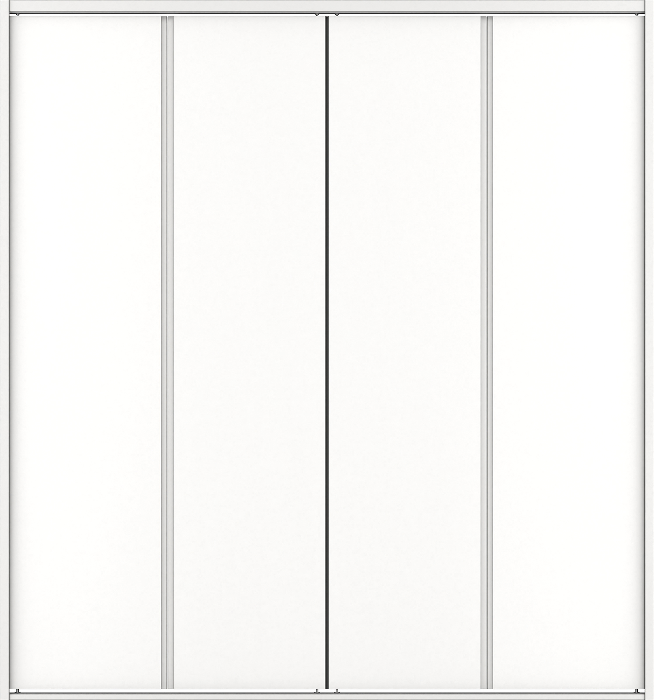 クローク収納　イエリア　折戸ユニット　ハンドルレスタイプ　ウッド扉　四方枠（固定枠）　セット　１６４４幅（６尺小間口）　１８００高　〈パウダーホワイト柄〉　ハンドルレス