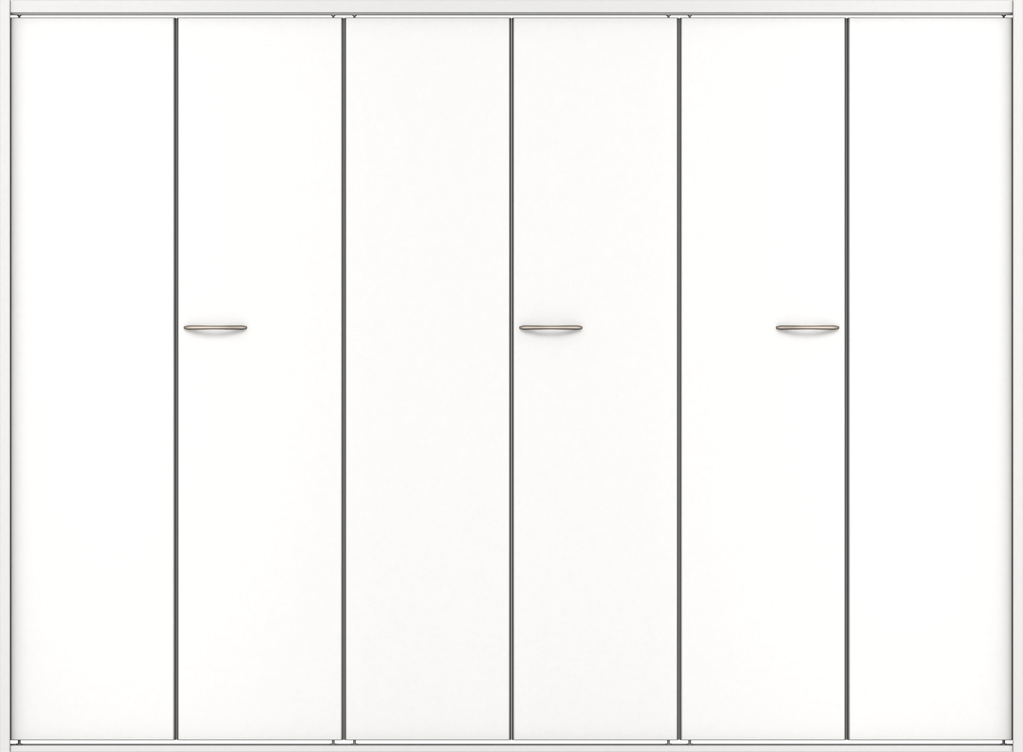 クローク収納　イエリア　折戸ユニット　フラット縦木目タイプ　ウッド扉　四方枠（固定枠）　セット　２４５０幅（９尺間口）　１８００高　〈パウダーホワイト柄〉　ハンドルラウンド型〈Ｔシルバー色〉