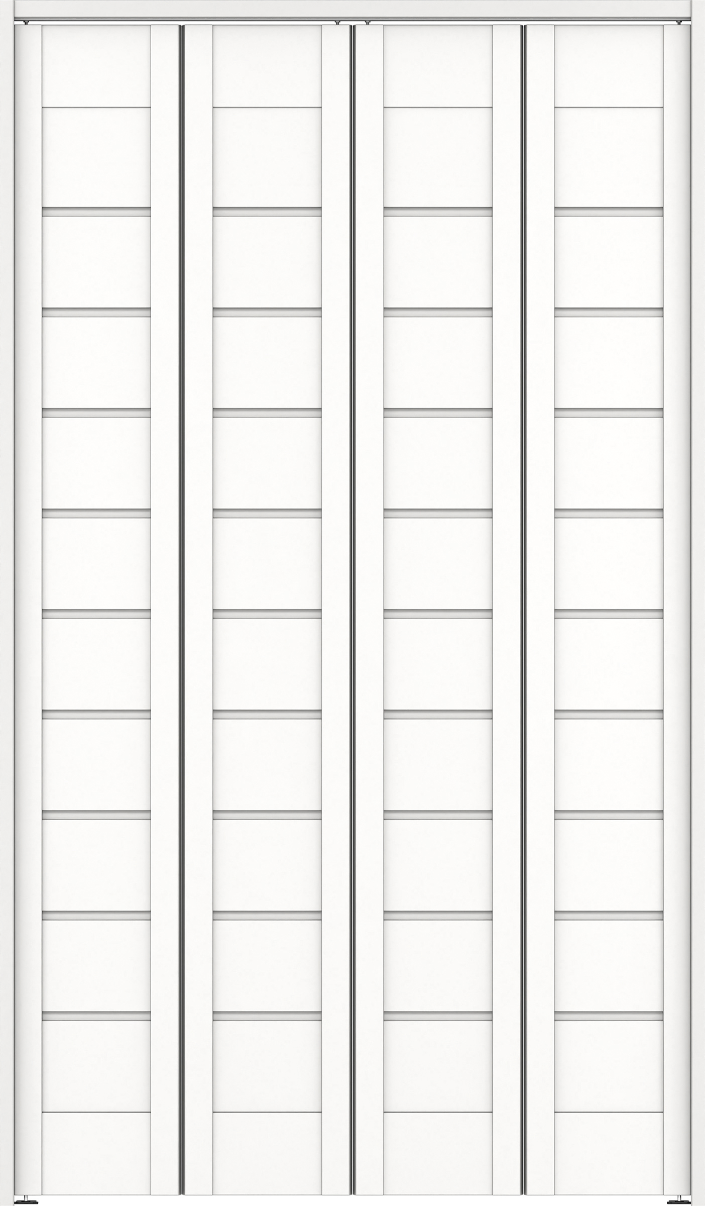 クローク収納　イエリア　折戸ユニット　通気タイプ　ウッド扉　下レールレス三方枠（固定枠）　セット　１１９０幅（４．５尺間口）　２０３５高　〈パウダーホワイト柄〉　ハンドルレス
