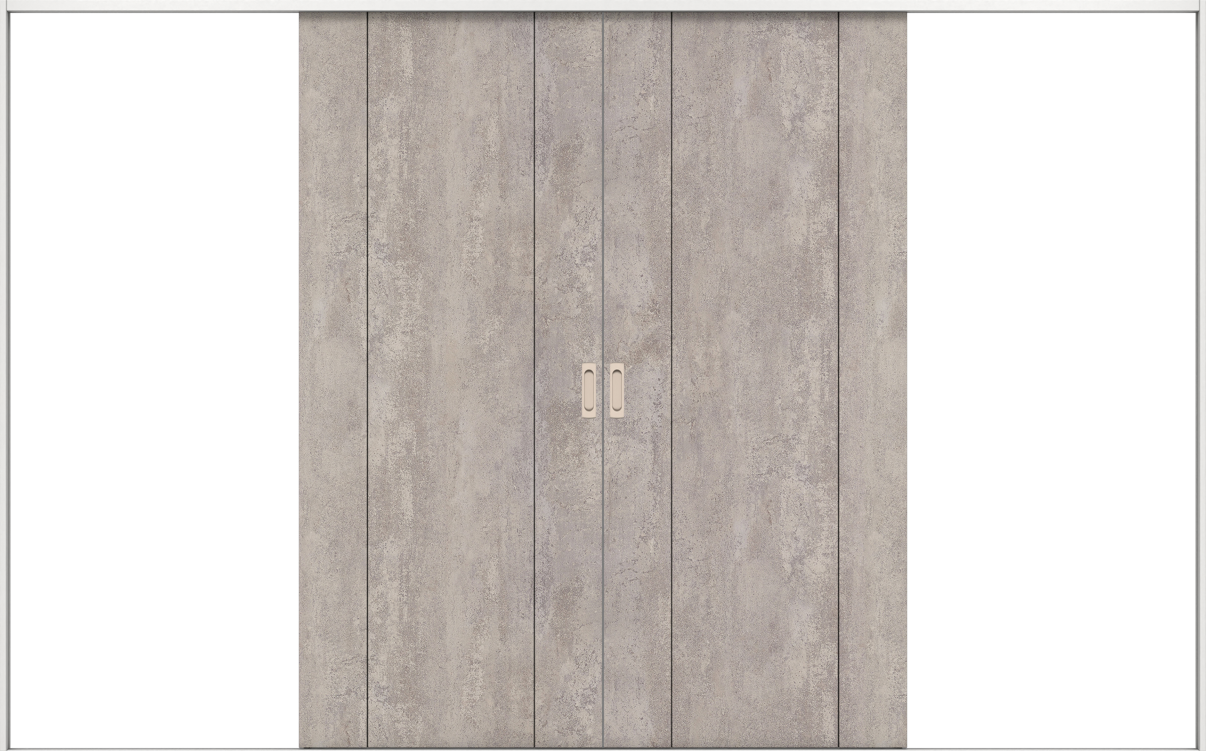 リビングドア　イエリア　引戸・引分　扉セット　１Ｐデザイン　３２６６幅用　２０００高　〈コンクリートグレー柄〉　左右兼用　錠なし　ラクラクローズ付