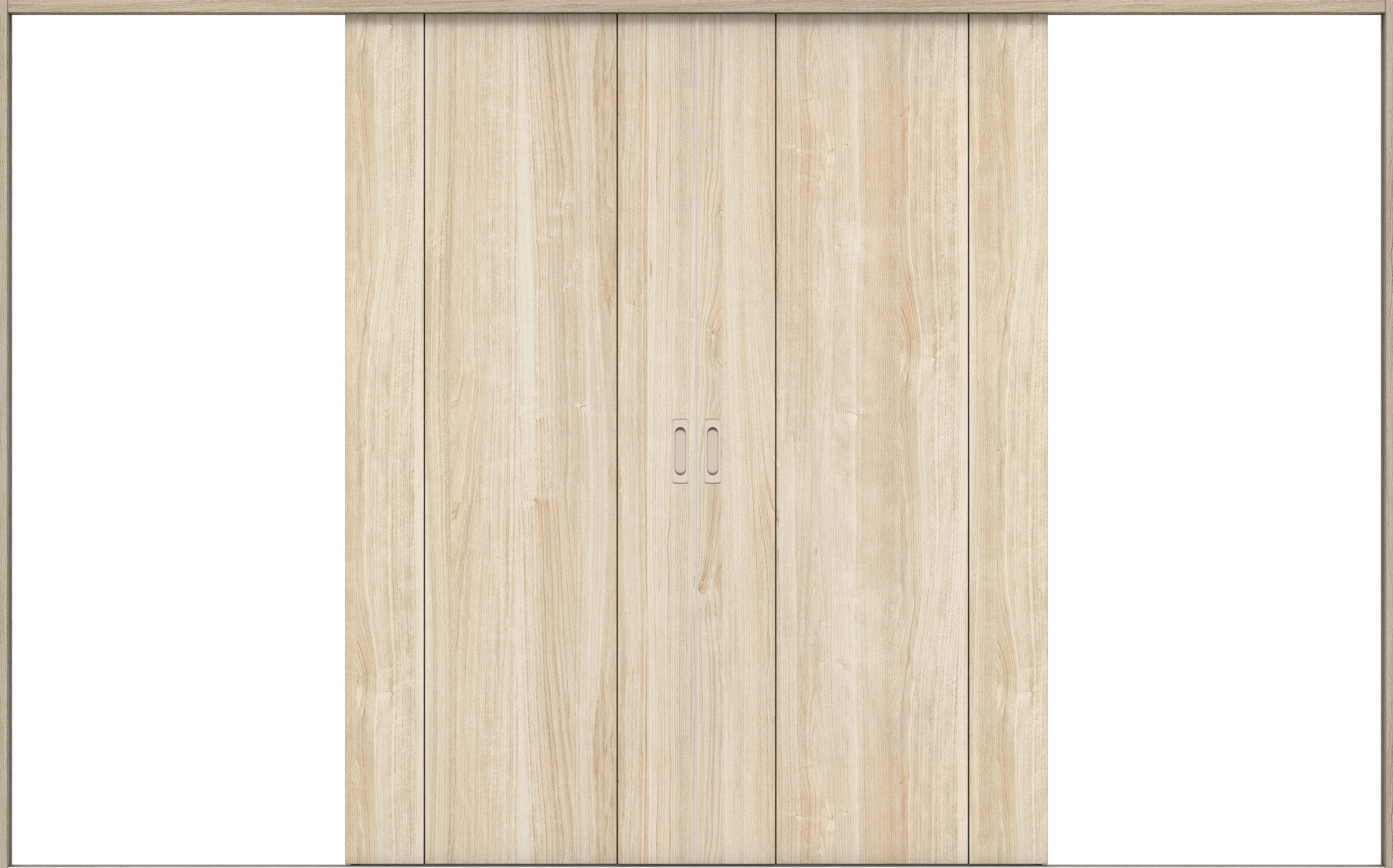 リビングドア　イエリア　引戸・引分　扉セット　１Ｐデザイン　３２６６幅用　２０００高　〈コットンベージュ柄〉　左右兼用　錠なし　ラクラクローズ付