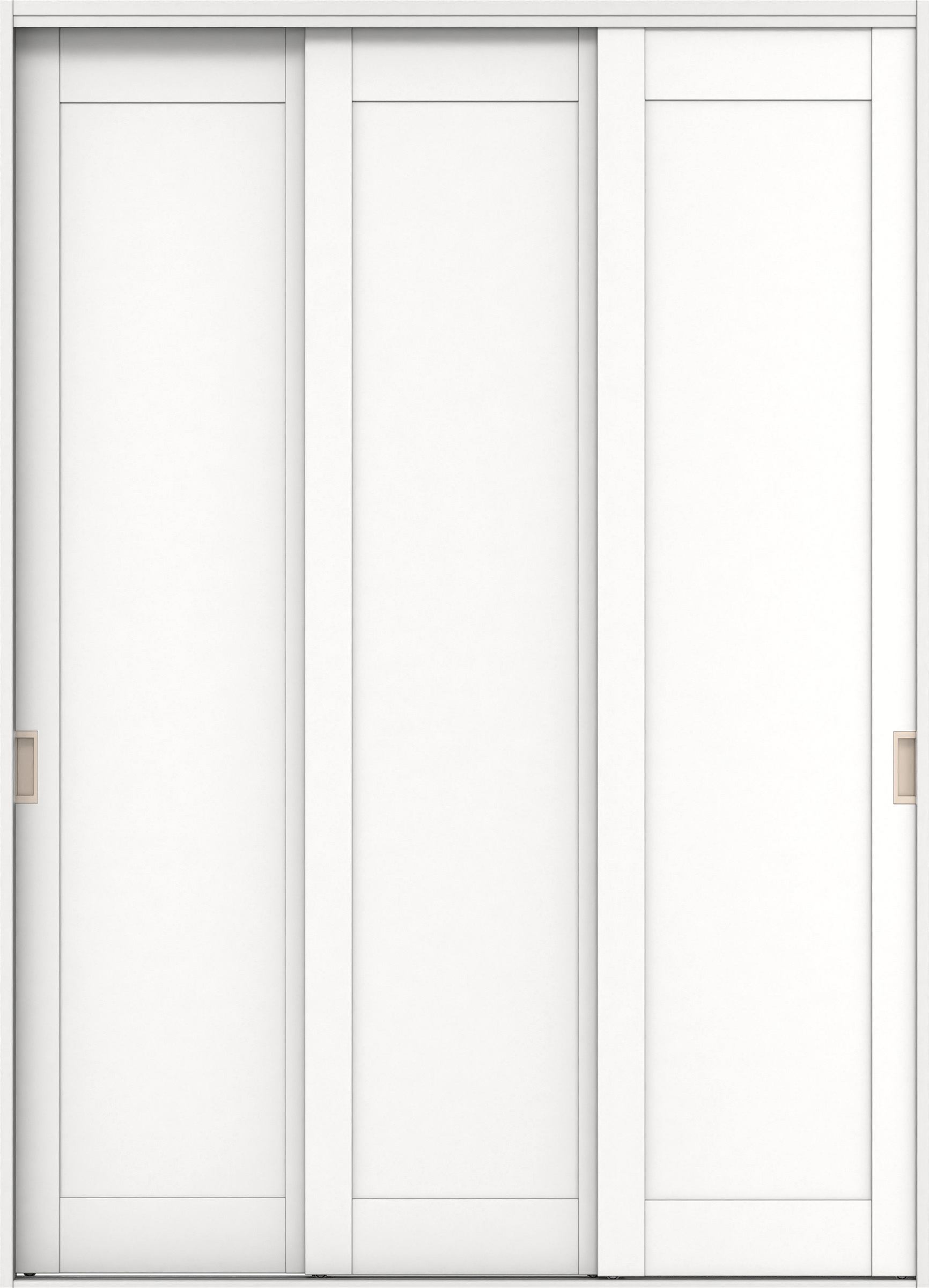 クローク収納　イエリア　引戸ユニット　カマチタイプ　四方枠（固定枠）　セット　１８２０幅（２Ｍ間口）　２３３０高　〈パウダーホワイト柄〉　引手〈Ｔシルバー色〉