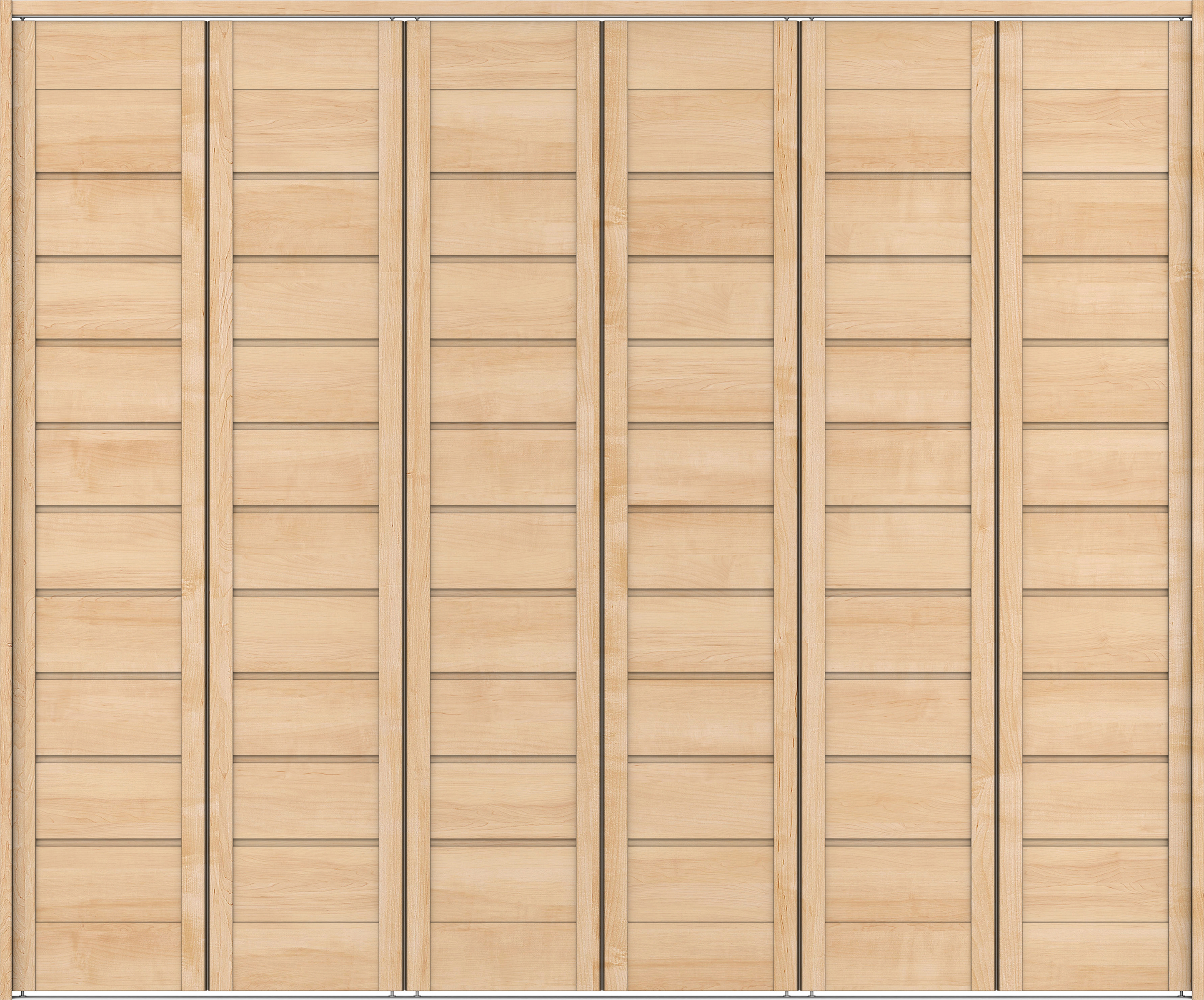 クローク収納　イエリア　折戸ユニット　通気タイプ　ウッド扉　下レール付三方枠（固定枠）　セット　２４５０幅（９尺間口）　２０３５高　〈ミルベージュ柄〉　ハンドルレス