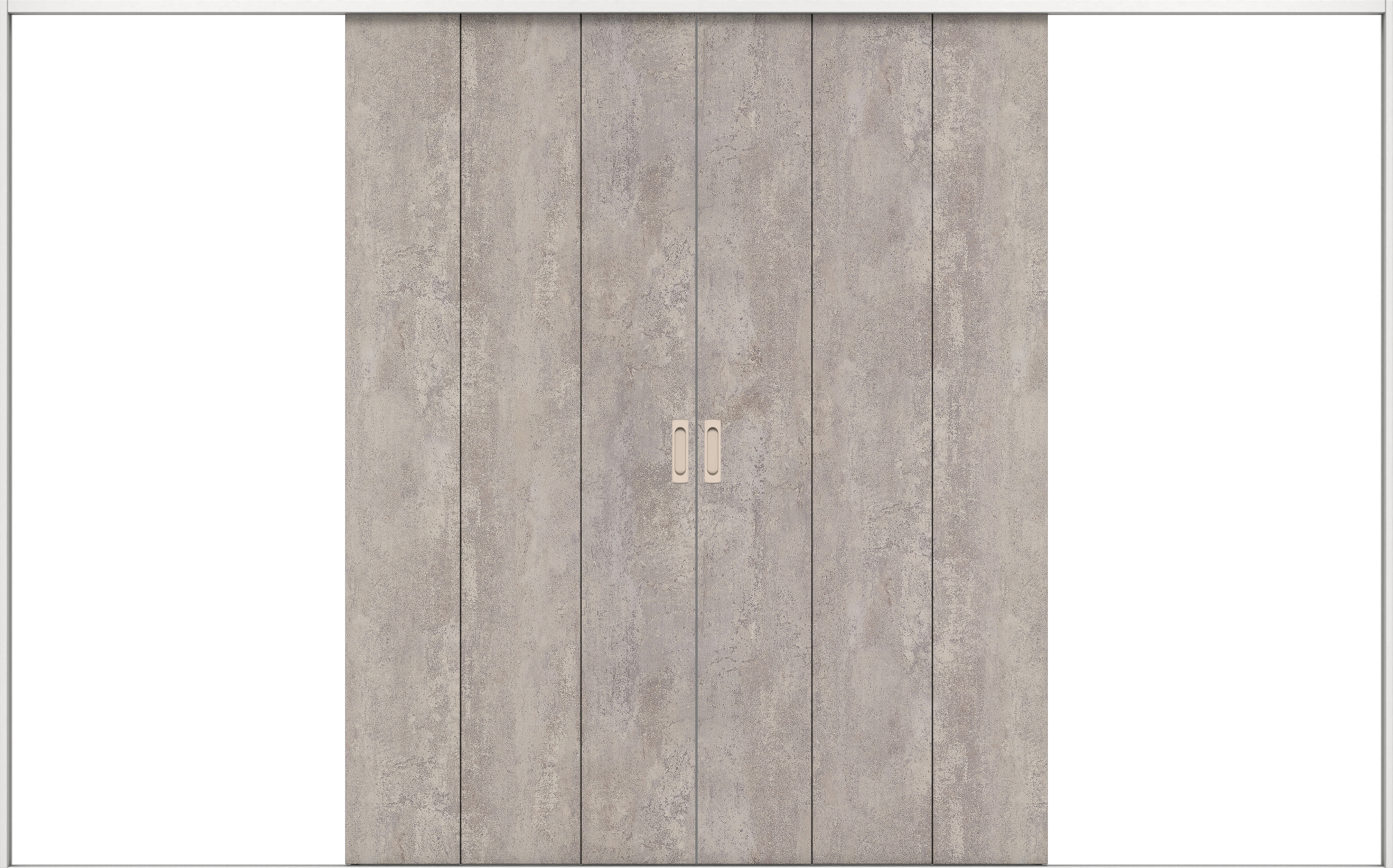 リビングドア　イエリア　引戸・引分　扉セット　Ｇ１デザイン　３２６６幅用　２０００高　〈コンクリートグレー柄〉　左右兼用　錠なし　ラクラクローズ付