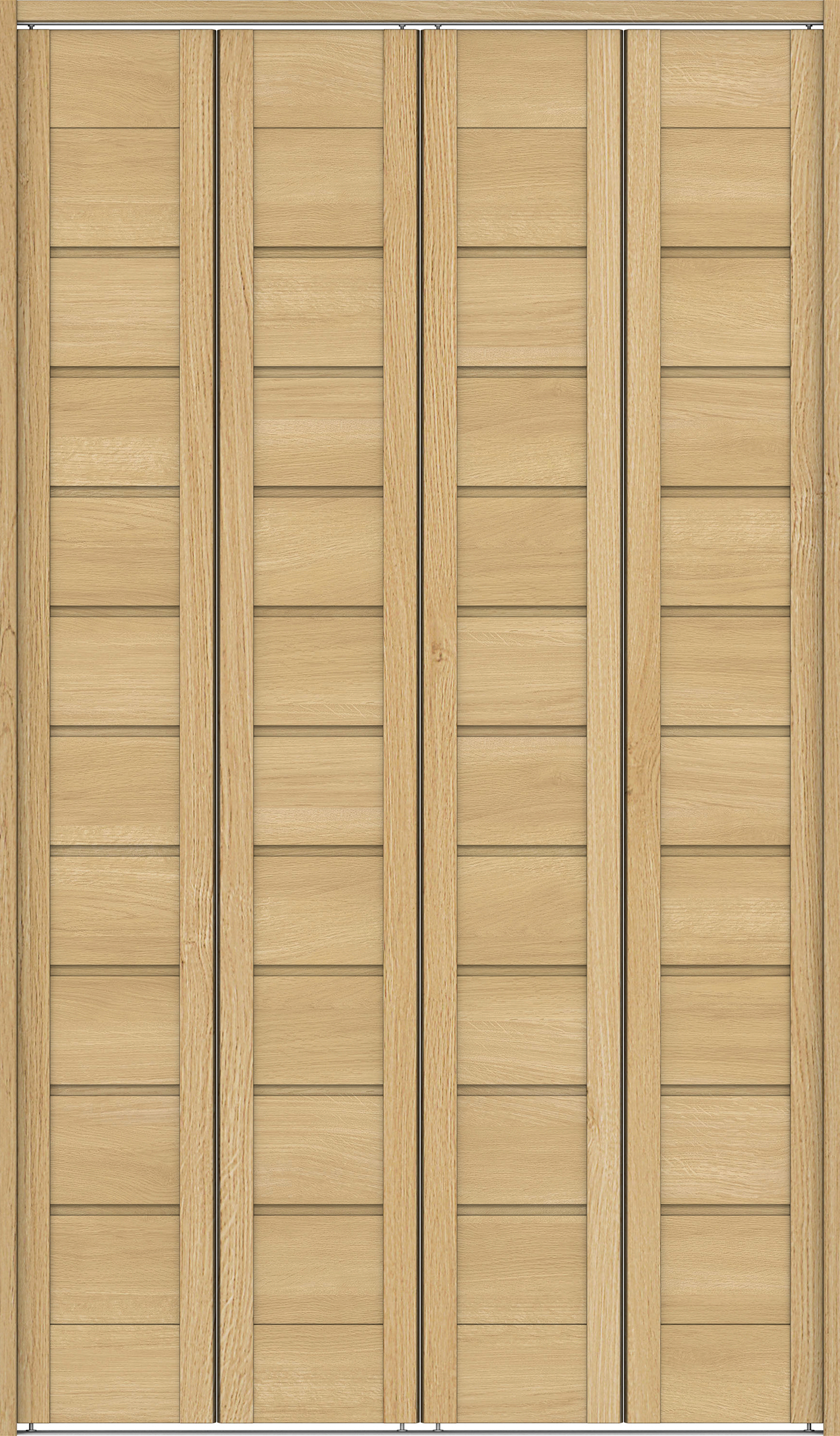 クローク収納　イエリア　折戸ユニット　通気タイプ　ウッド扉　下レール付三方枠（固定枠）　セット　１１９０幅（４．５尺間口）　２０３５高　〈ライトオーカー柄〉　ハンドルレス