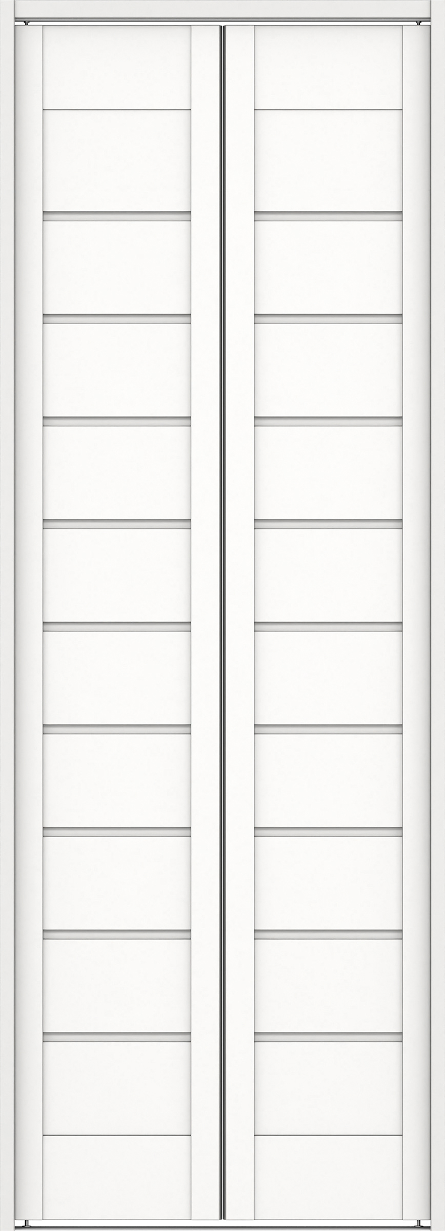 クローク収納　イエリア　折戸ユニット　通気タイプ　ウッド扉　下レール付三方枠（固定枠）　セット　７３５幅（３尺間口）　２０３５高　〈パウダーホワイト柄〉　ハンドルレス