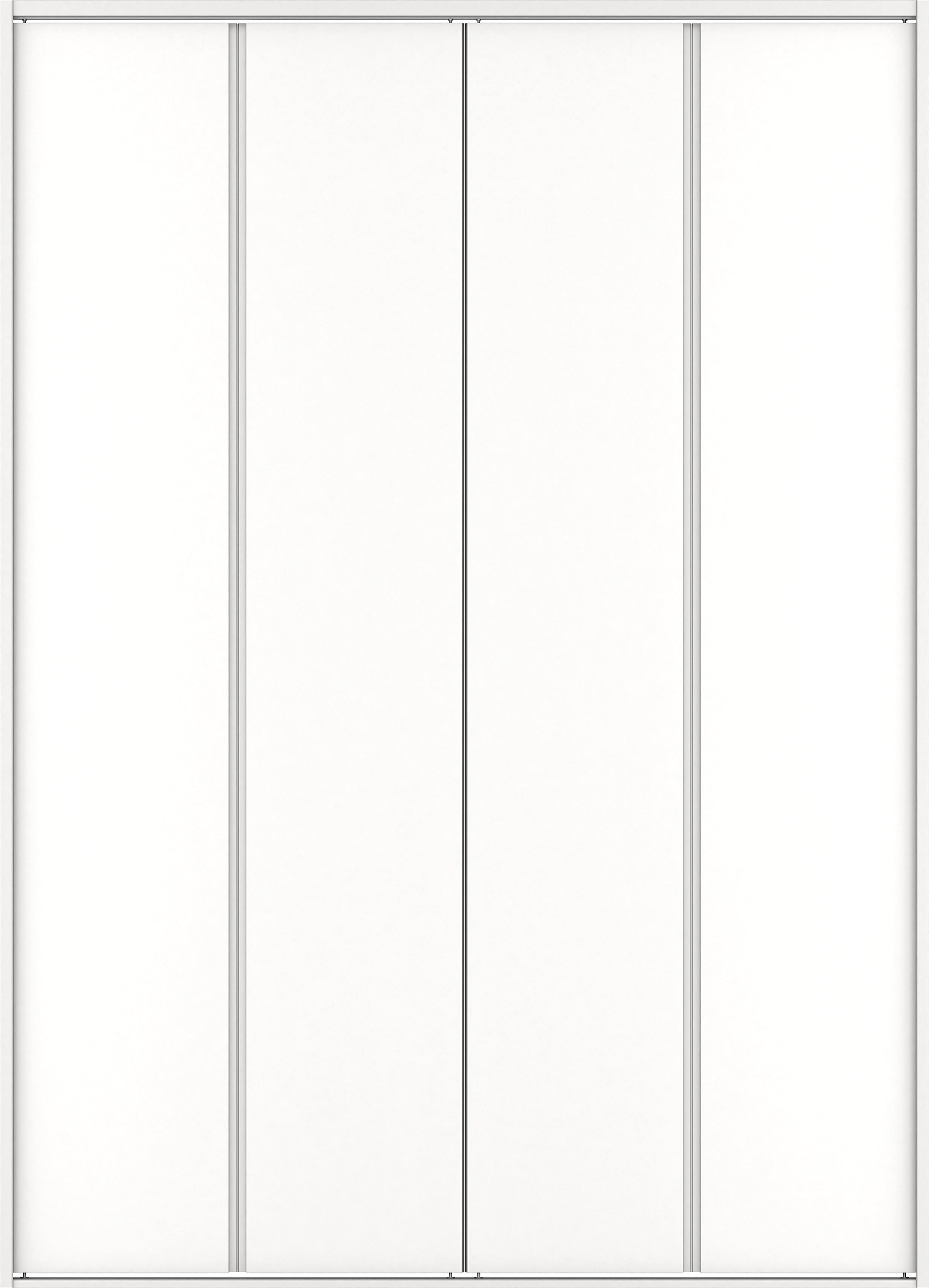 クローク収納　イエリア　折戸ユニット　ハンドルレスタイプ　ウッド扉　四方枠（固定枠）　セット　１８２０幅（２Ｍ間口）　２３３０高　〈パウダーホワイト柄〉　ハンドルレス