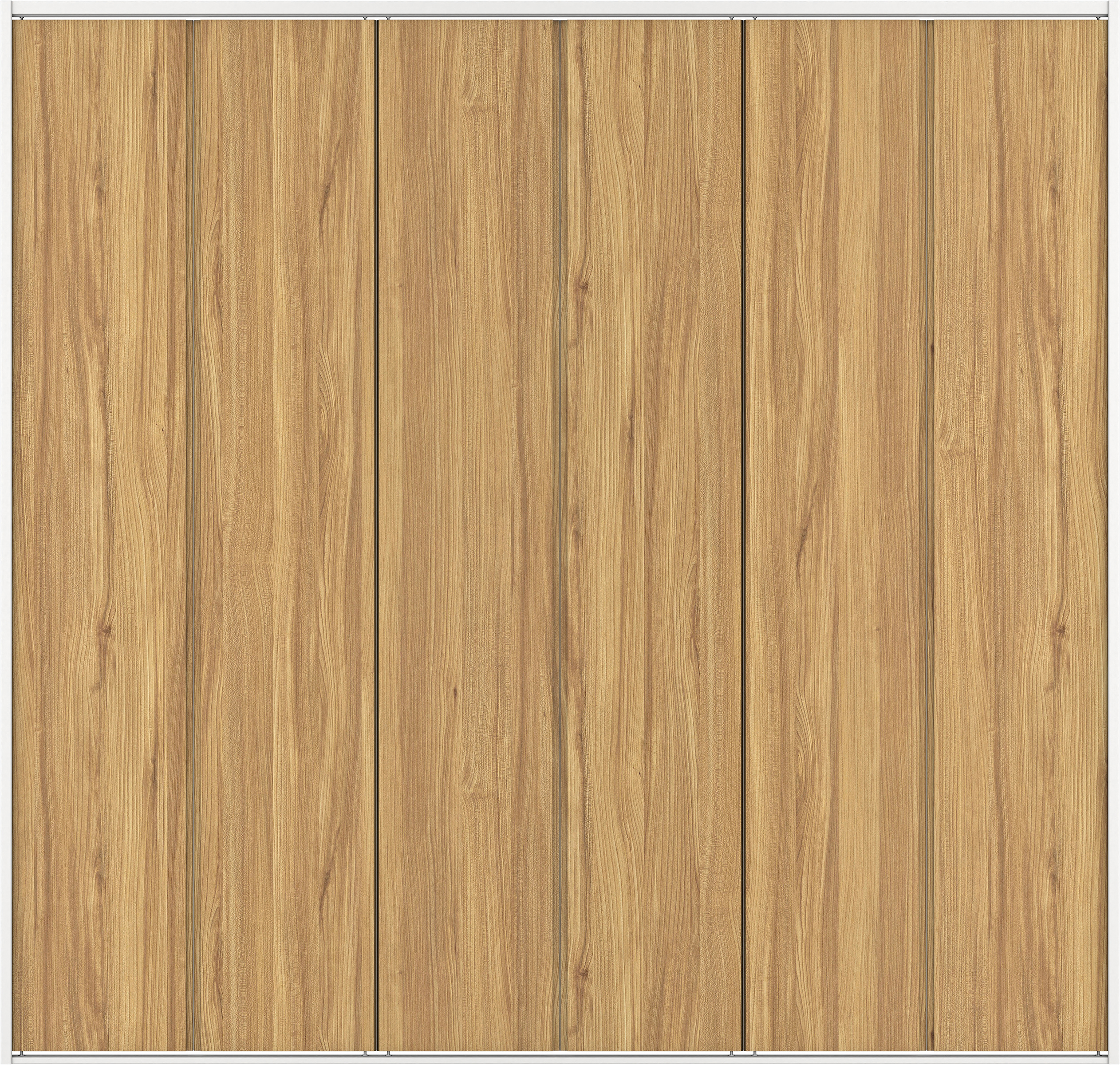 クローク収納　イエリア　折戸ユニット　ハンドルレスタイプ　パネル扉　四方枠（固定枠）　セット　２４５０幅（９尺間口）　２３３０高　〈シナモンブラウン柄〉　ハンドルレス