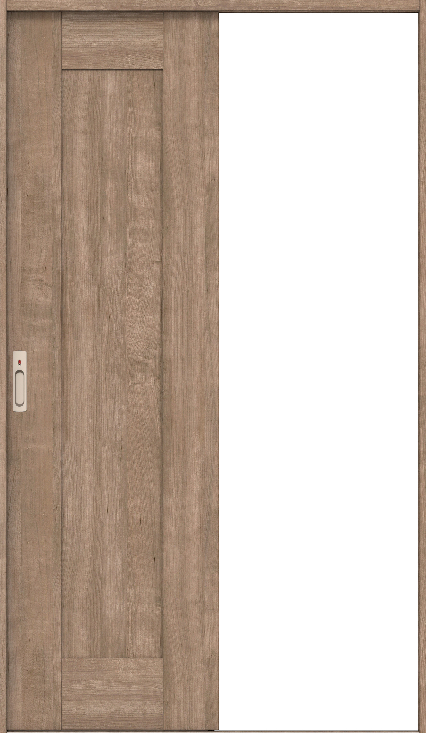 リビングドア　イエリア　引戸・片引　扉セット　３８デザイン　１１８３幅用　２０００高　〈トープグレー柄〉　左右兼用　カマ錠付　表示錠　ラクラクローズ付