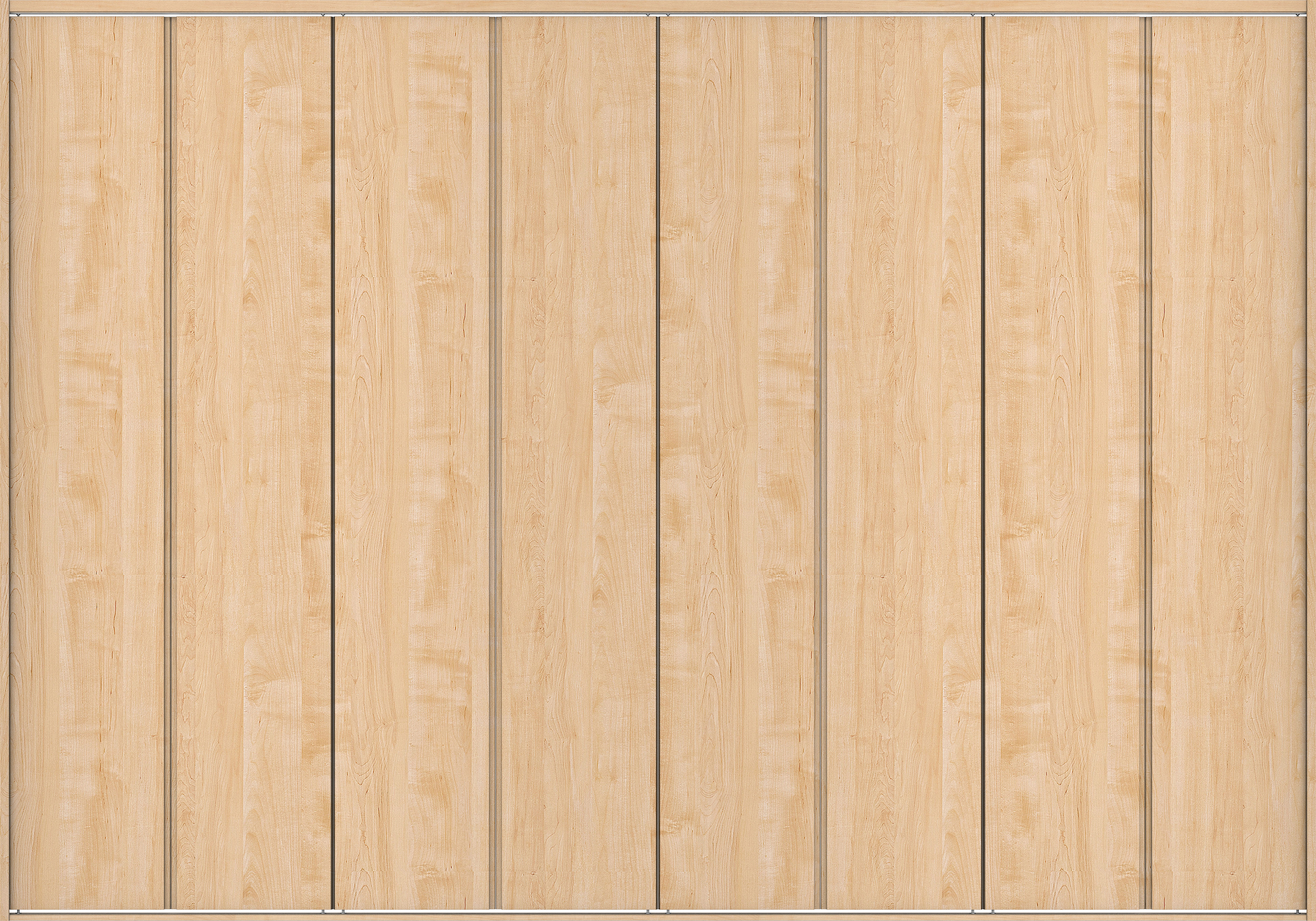 クローク収納　イエリア　折戸ユニット　ハンドルレス縦木目タイプ　ウッド扉　四方枠（固定枠）　セット　３６０７幅（４Ｍ間口）　２３３０高　〈ミルベージュ柄〉　ハンドルレス