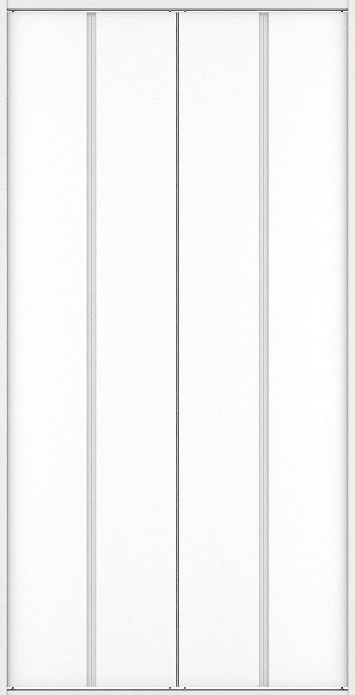 クローク収納　イエリア　折戸ユニット　ハンドルレスタイプ　ウッド扉　四方枠（固定枠）　セット　１３２０幅（１．５Ｍ間口）　２３３０高　〈パウダーホワイト柄〉　ハンドルレス