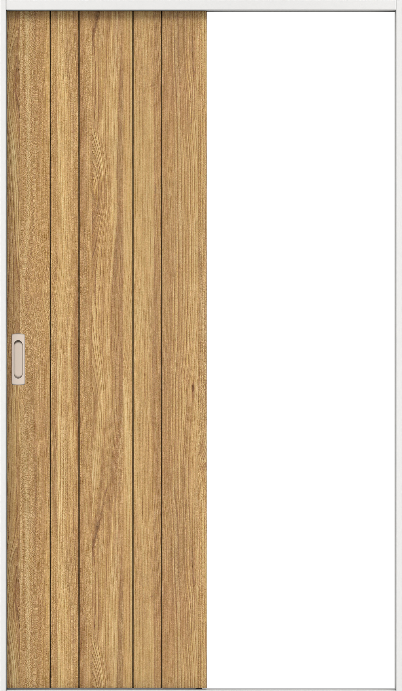 リビングドア　イエリア　引戸・片引　扉セット　０Ｓデザイン　１３１５幅用　２０００高　〈シナモンブラウン柄〉　左右兼用　錠なし　ラクラクローズ付