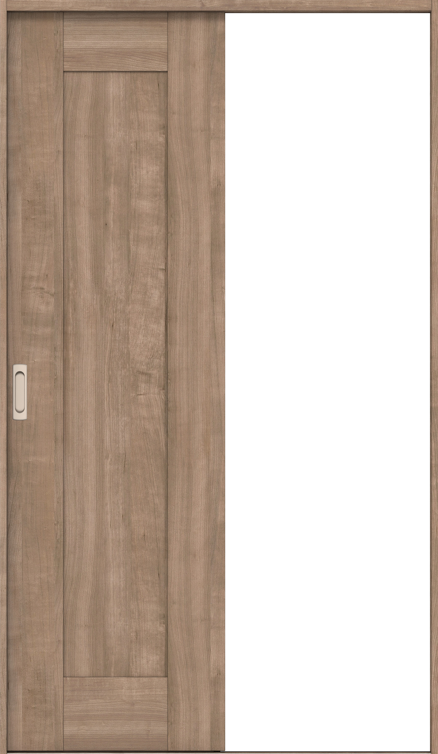 リビングドア　イエリア　引戸・片引　扉セット　３８デザイン　１１８３幅用　２０００高　〈トープグレー柄〉　左右兼用　錠なし　ラクラクローズ付