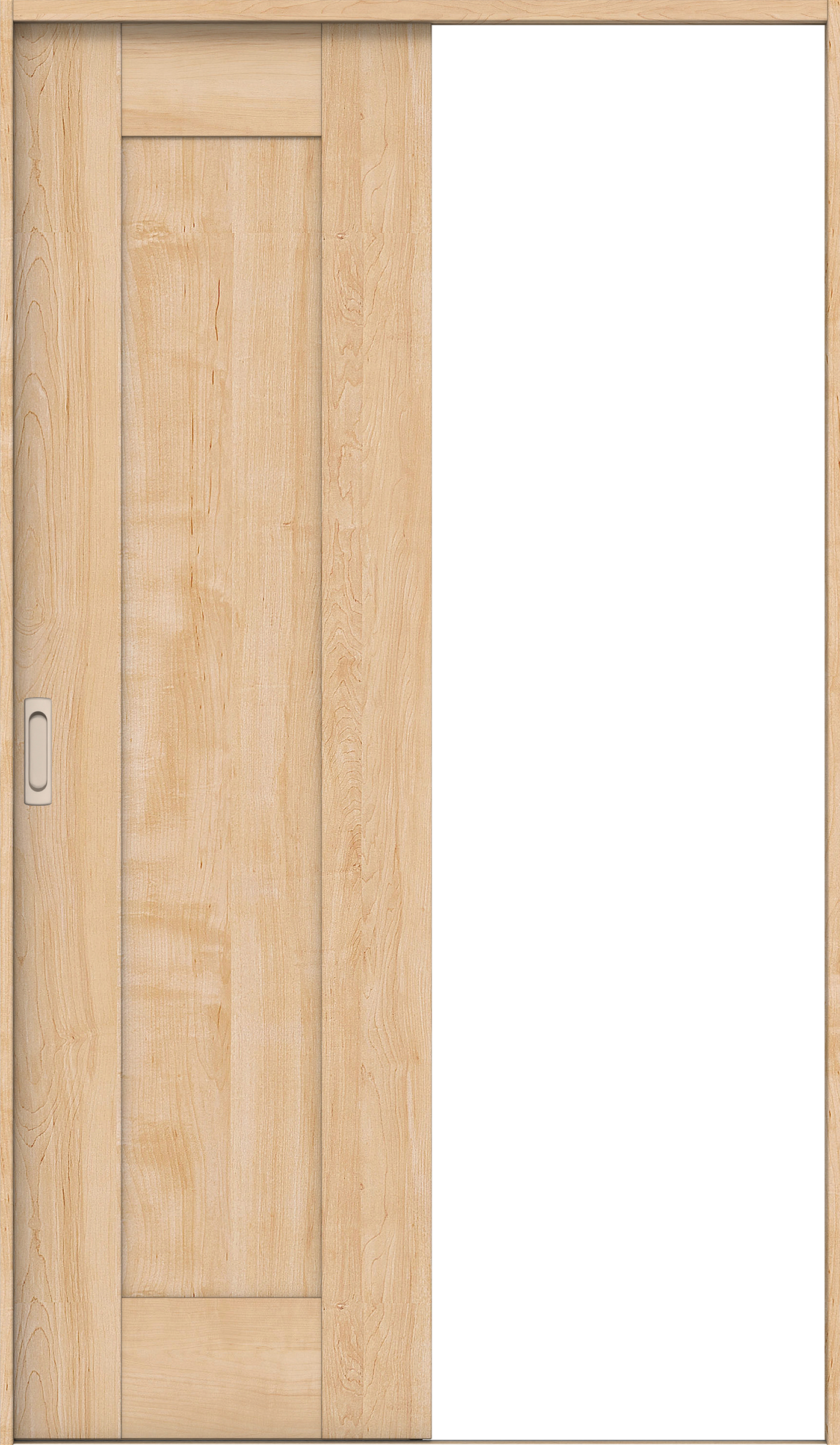 リビングドア　イエリア　引戸・片引　扉セット　３８デザイン　１１８３幅用　２０００高　〈ミルベージュ柄〉　左右兼用　錠なし　ラクラクローズ付