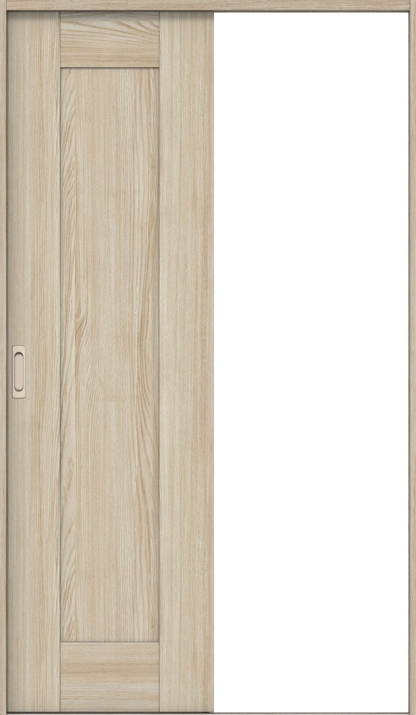 リビングドア　イエリア　引戸・片引　扉セット　３８デザイン　１１８３幅用　２０００高　〈ソフトグレージュ柄〉　左右兼用　錠なし　ラクラクローズ付