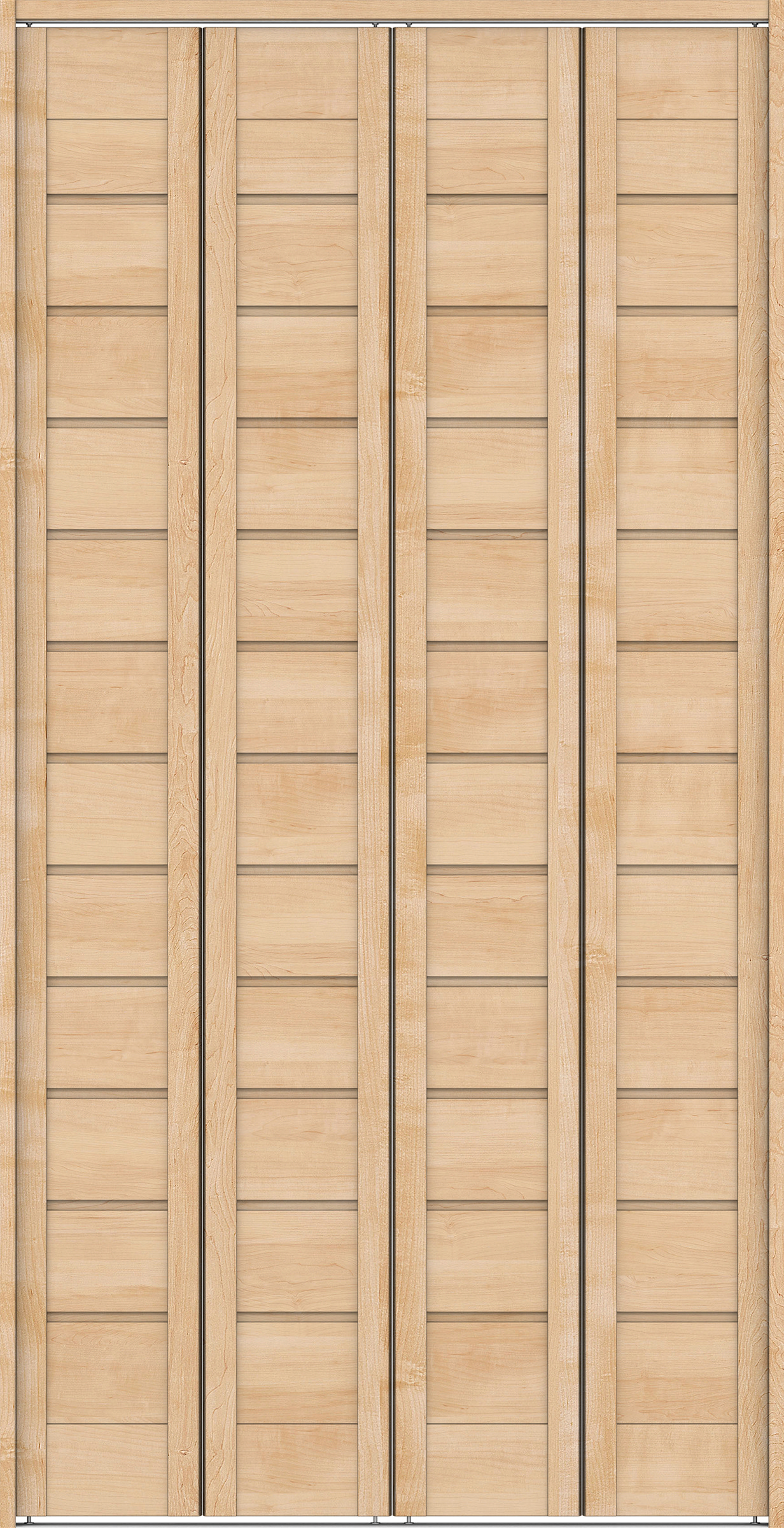 クローク収納　イエリア　折戸ユニット　通気タイプ　ウッド扉　下レール付三方枠（固定枠）　セット　１１９０幅（４．５尺間口）　２３２０高　〈ミルベージュ柄〉　ハンドルレス