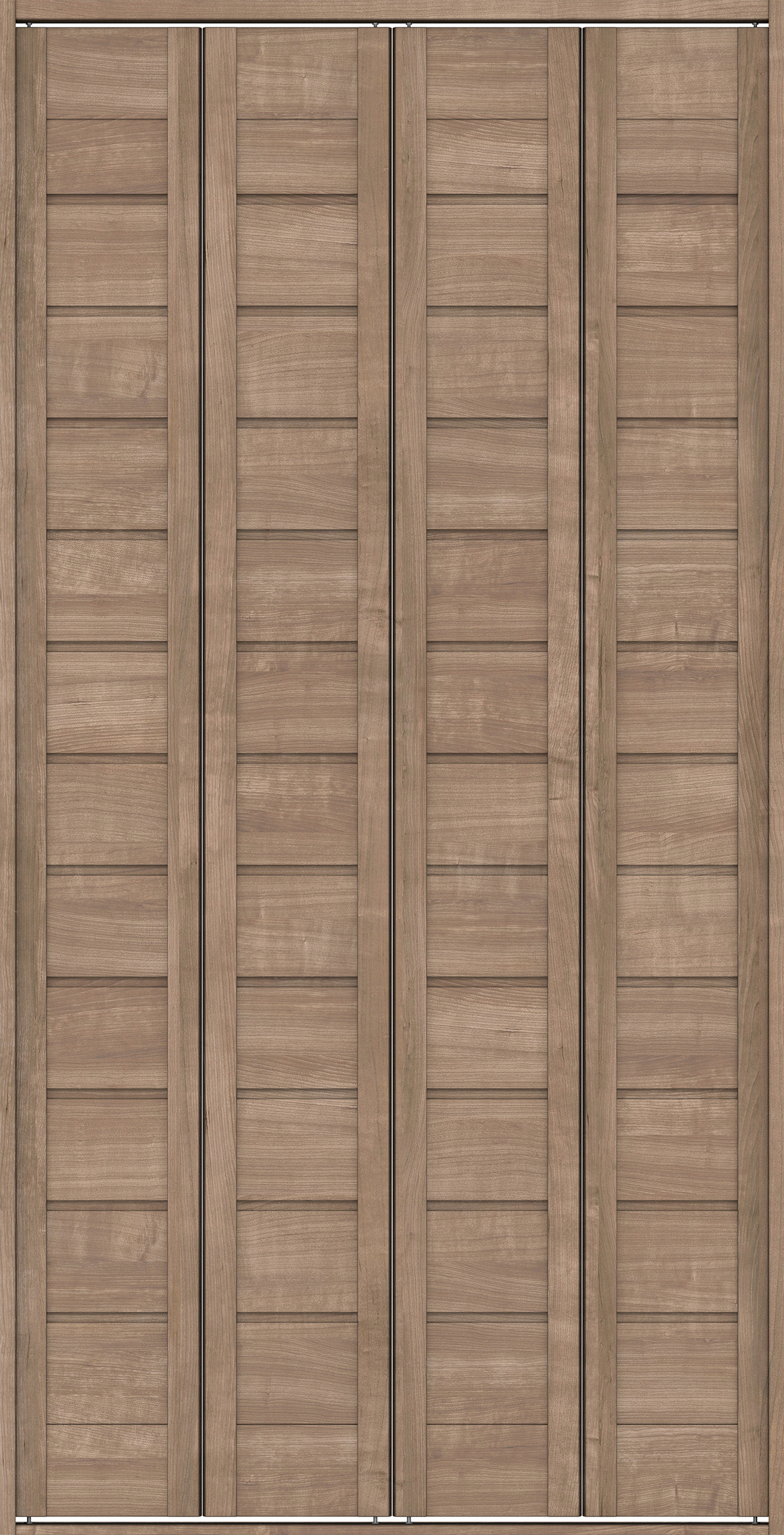 クローク収納　イエリア　折戸ユニット　通気タイプ　ウッド扉　四方枠（固定枠）　セット　１１９０幅（４．５尺間口）　２３３０高　〈トープグレー柄〉　ハンドルレス