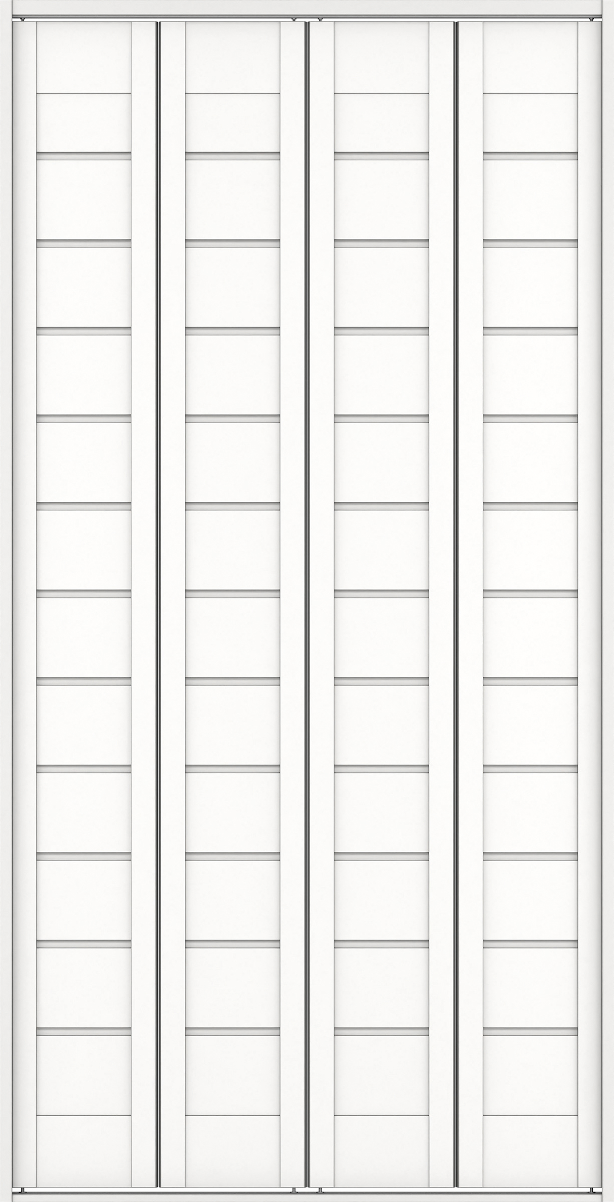 クローク収納　イエリア　折戸ユニット　通気タイプ　ウッド扉　四方枠（固定枠）　セット　１１９０幅（４．５尺間口）　２３３０高　〈パウダーホワイト柄〉　ハンドルレス