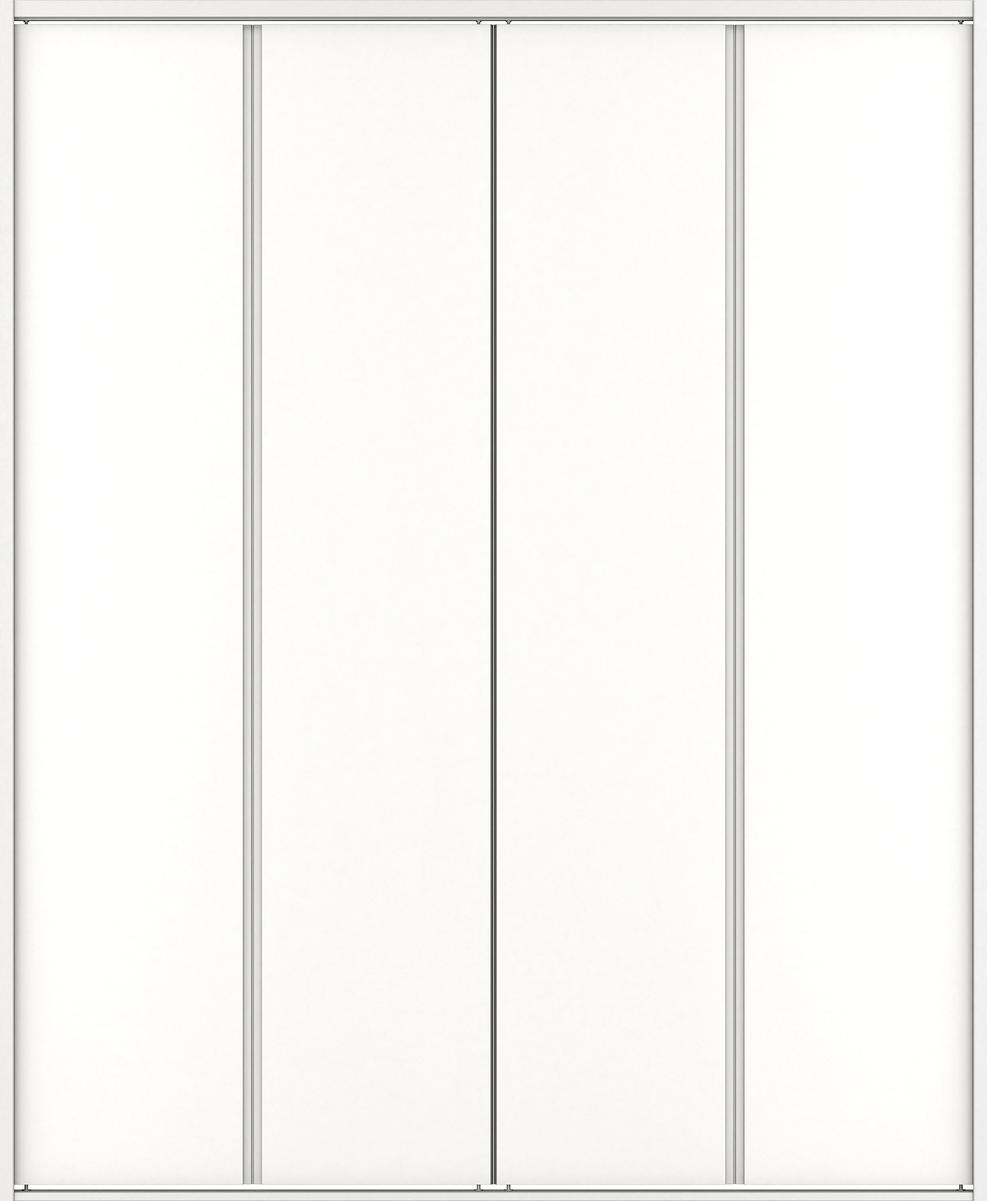 クローク収納　イエリア　折戸ユニット　ハンドルレスタイプ　ウッド扉　四方枠（固定枠）　セット　１８２０幅（２Ｍ間口）　２０４５高　〈パウダーホワイト柄〉　ハンドルレス