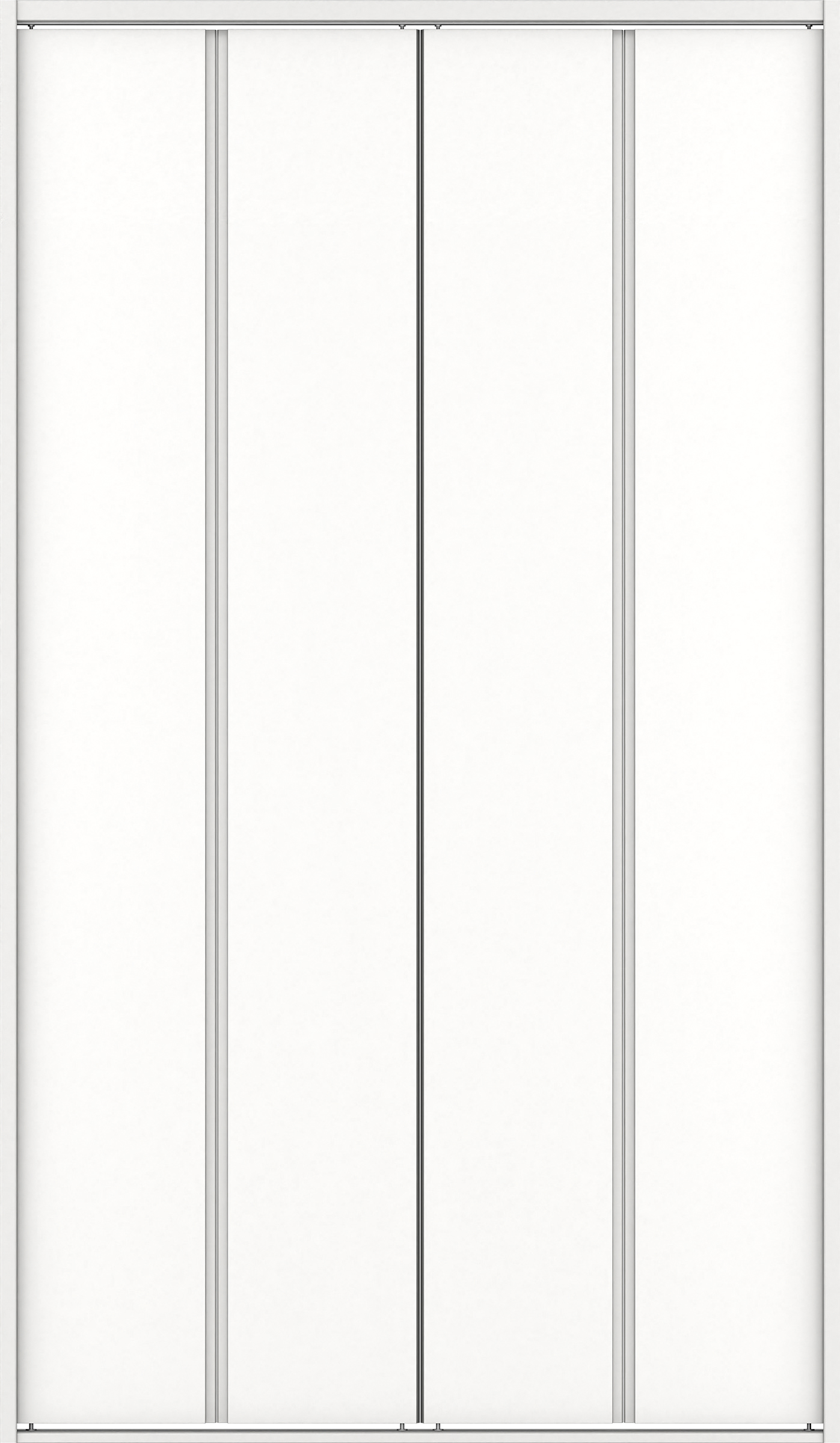 クローク収納　イエリア　折戸ユニット　ハンドルレスタイプ　ウッド扉　四方枠（固定枠）　セット　１３２０幅（１．５Ｍ間口）　２０４５高　〈パウダーホワイト柄〉　ハンドルレス