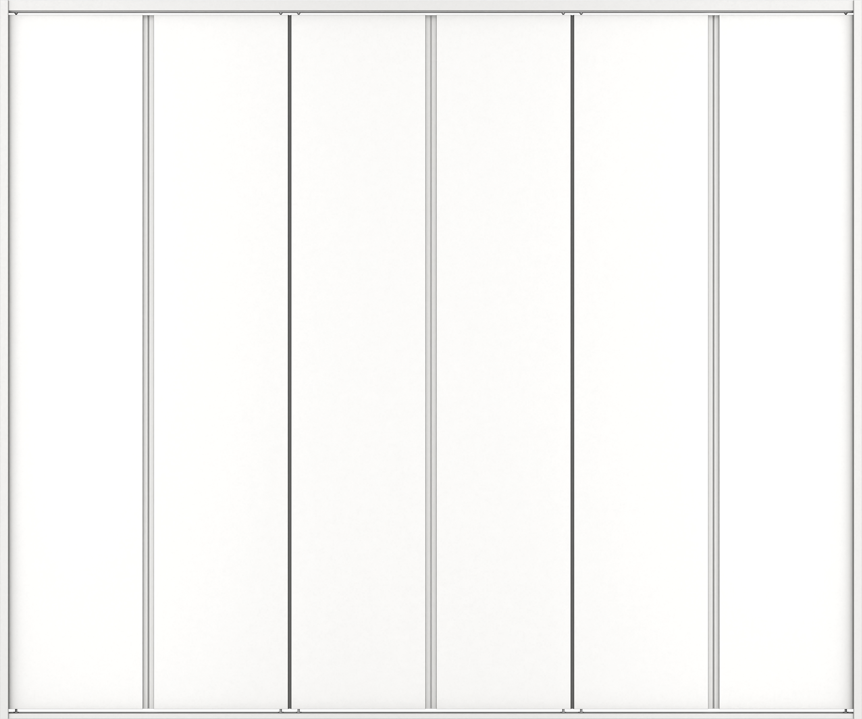 クローク収納　イエリア　折戸ユニット　ハンドルレスタイプ　ウッド扉　四方枠（固定枠）　セット　２４５０幅（９尺間口）　２０４５高　〈パウダーホワイト柄〉　ハンドルレス