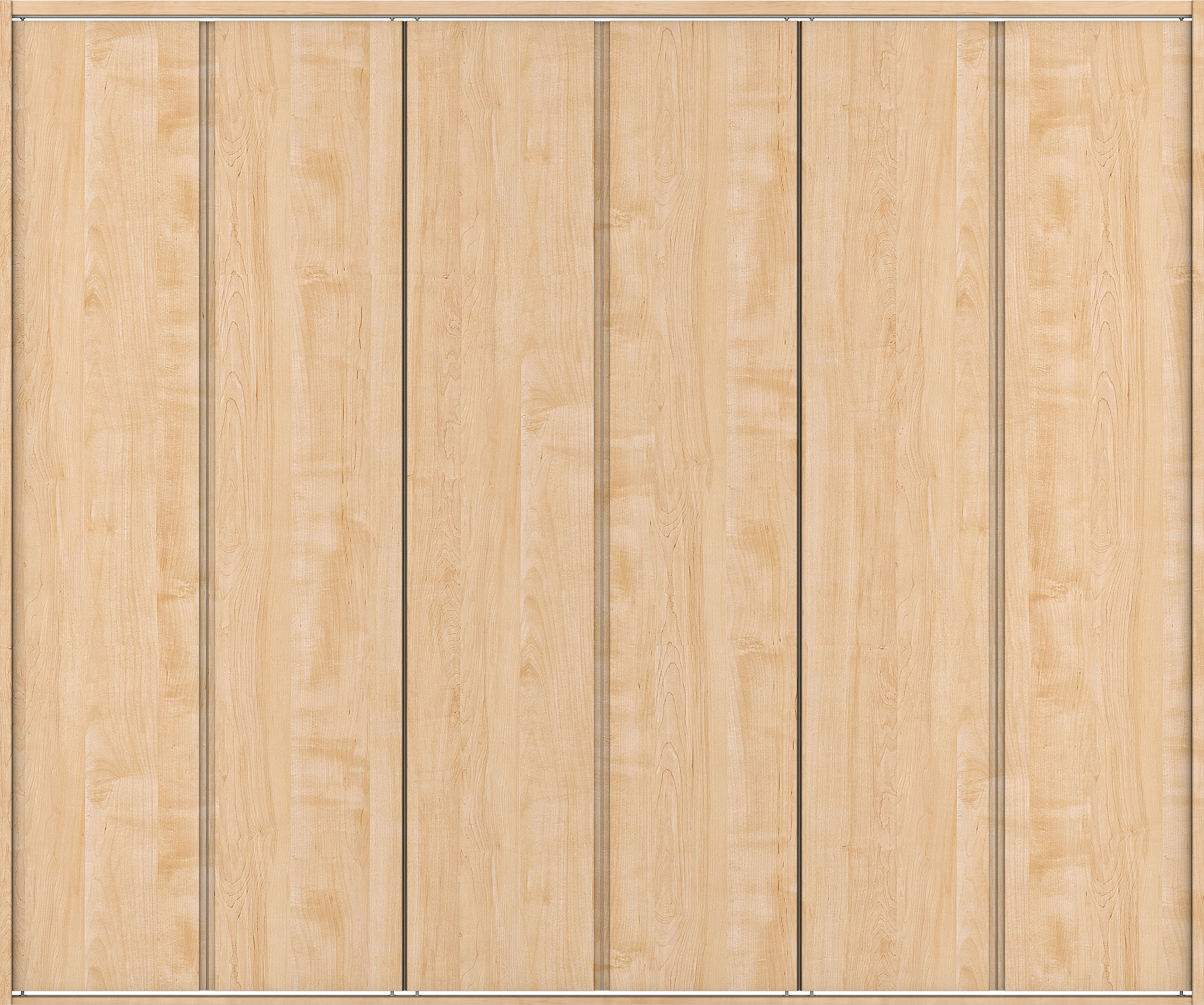 クローク収納　イエリア　折戸ユニット　ハンドルレス縦木目タイプ　ウッド扉　四方枠（固定枠）　セット　２４５０幅（９尺間口）　２０４５高　〈ミルベージュ柄〉　ハンドルレス