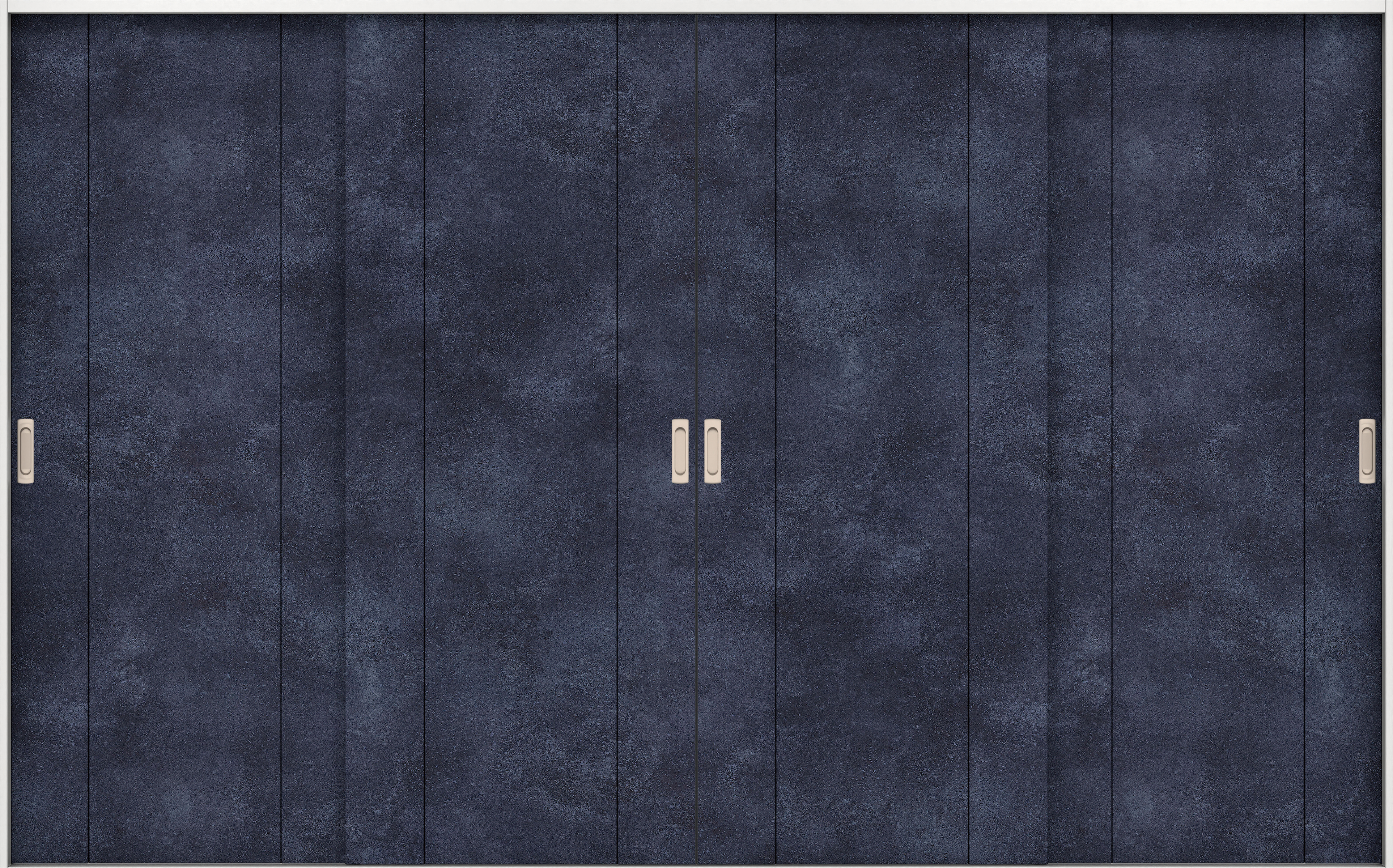 リビングドア　イエリア　引戸・４枚引違　扉セット　１Ｐデザイン　３２６６幅用　２０００高　〈コバルトブルー柄〉　左右兼用　錠なし　ラクラクローズ付