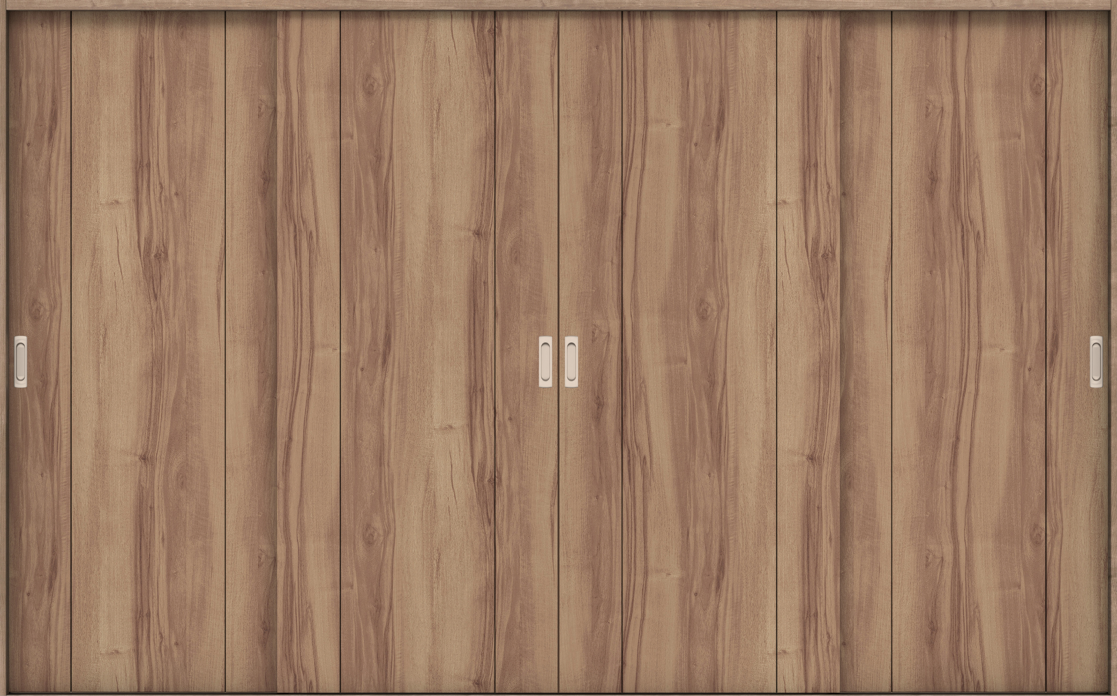 リビングドア　イエリア　引戸・４枚引違　扉セット　１Ｐデザイン　３２６６幅用　２０００高　〈バームブラウン柄〉　左右兼用　錠なし　ラクラクローズ付