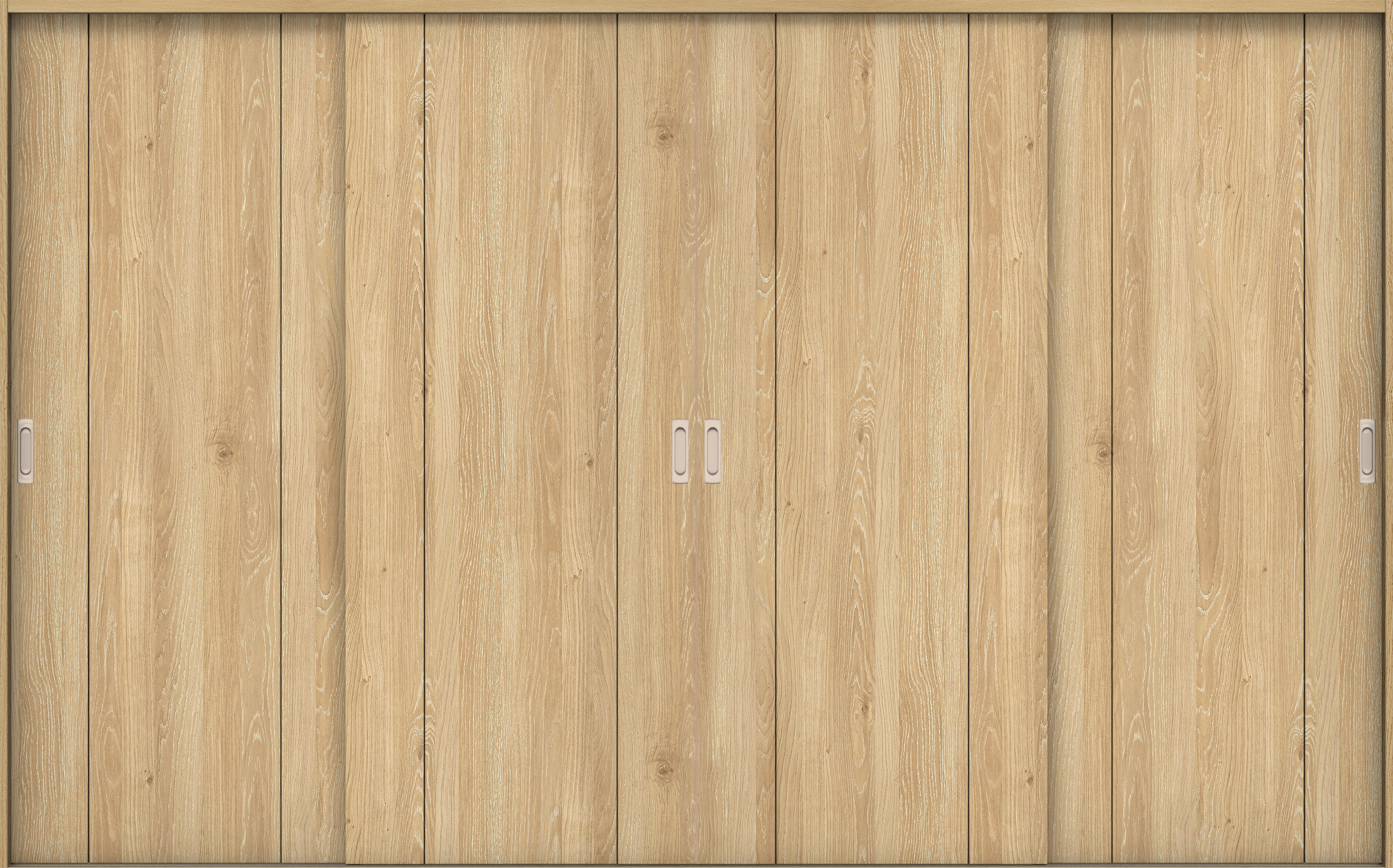 リビングドア　イエリア　引戸・４枚引違　扉セット　１Ｐデザイン　３２６６幅用　２０００高　〈ミルキーオーカー柄〉　左右兼用　錠なし　ラクラクローズ付