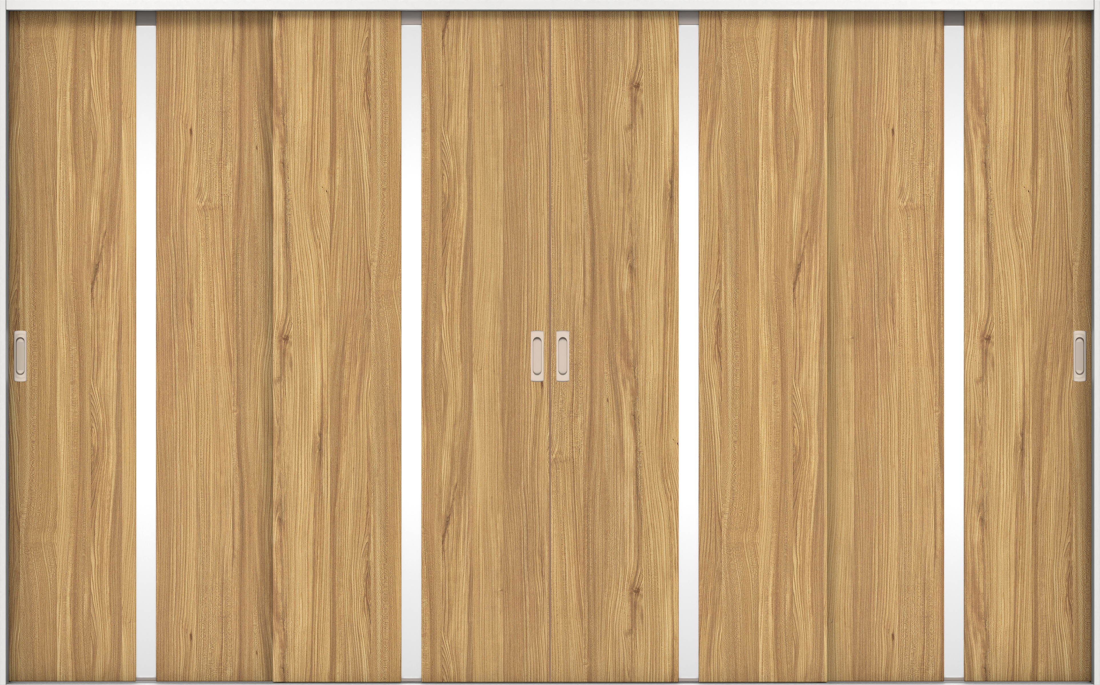 リビングドア　イエリア　引戸・４枚引違　扉セット　２Ｐデザイン　３２６６幅用　２０００高　〈シナモンブラウン柄〉　左右兼用　錠なし　ラクラクローズ付