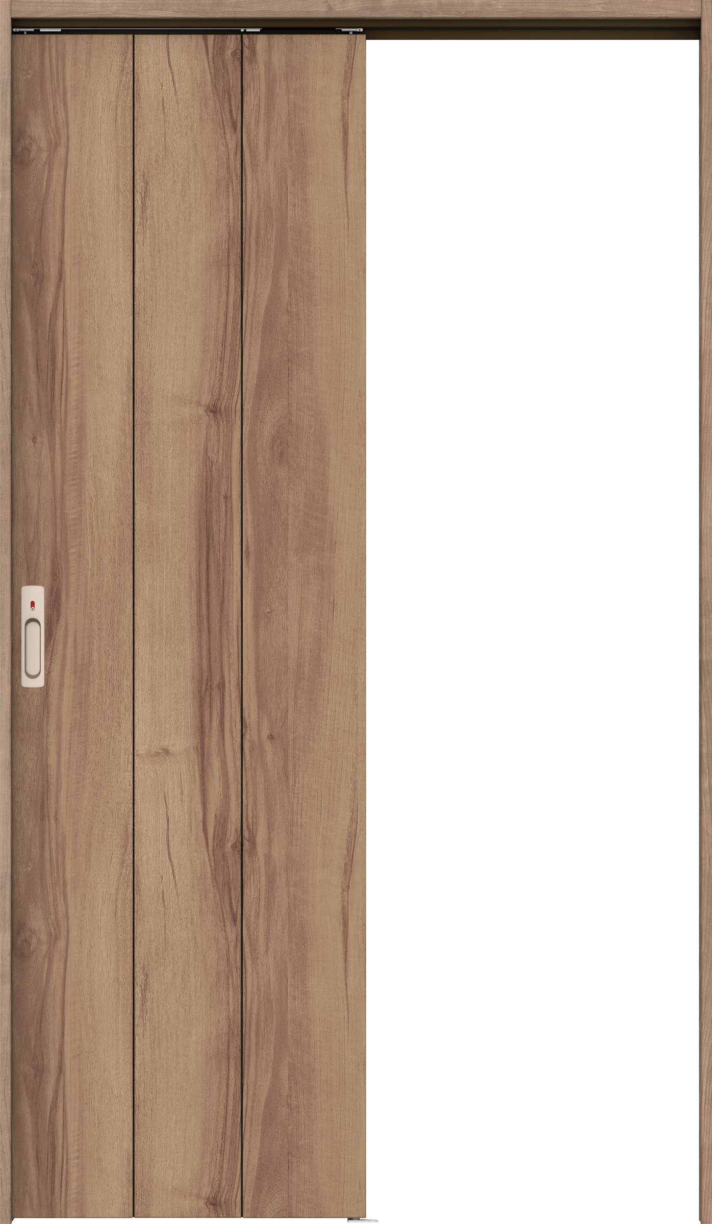 リビングドア　イエリア　吊戸・片引　扉セット　Ｇ１デザイン　１１８３幅用　２０００高　〈バームブラウン柄〉　左右兼用　カマ錠付　表示錠　ラクラクローズ付用